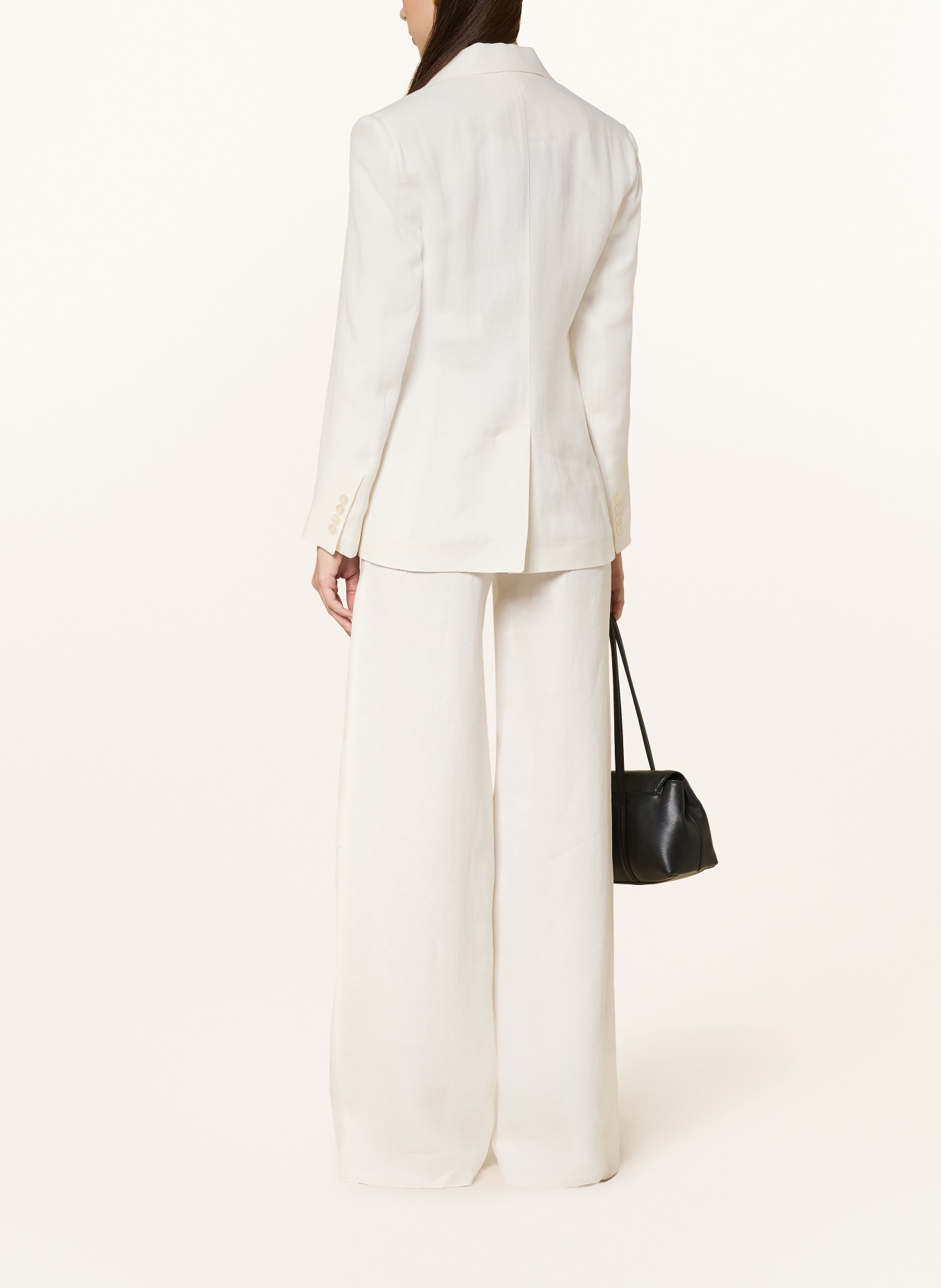 Max Mara STUDIO Spodnie z lnu PELOTA: ECRU