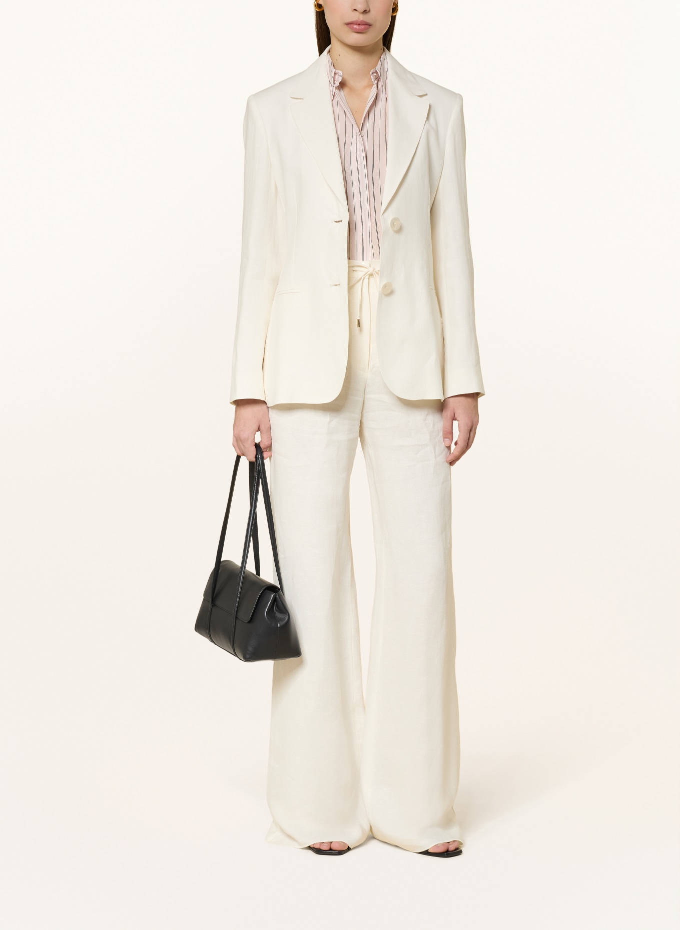 Max Mara STUDIO Linen Blazer MSTBELLO: ECRU