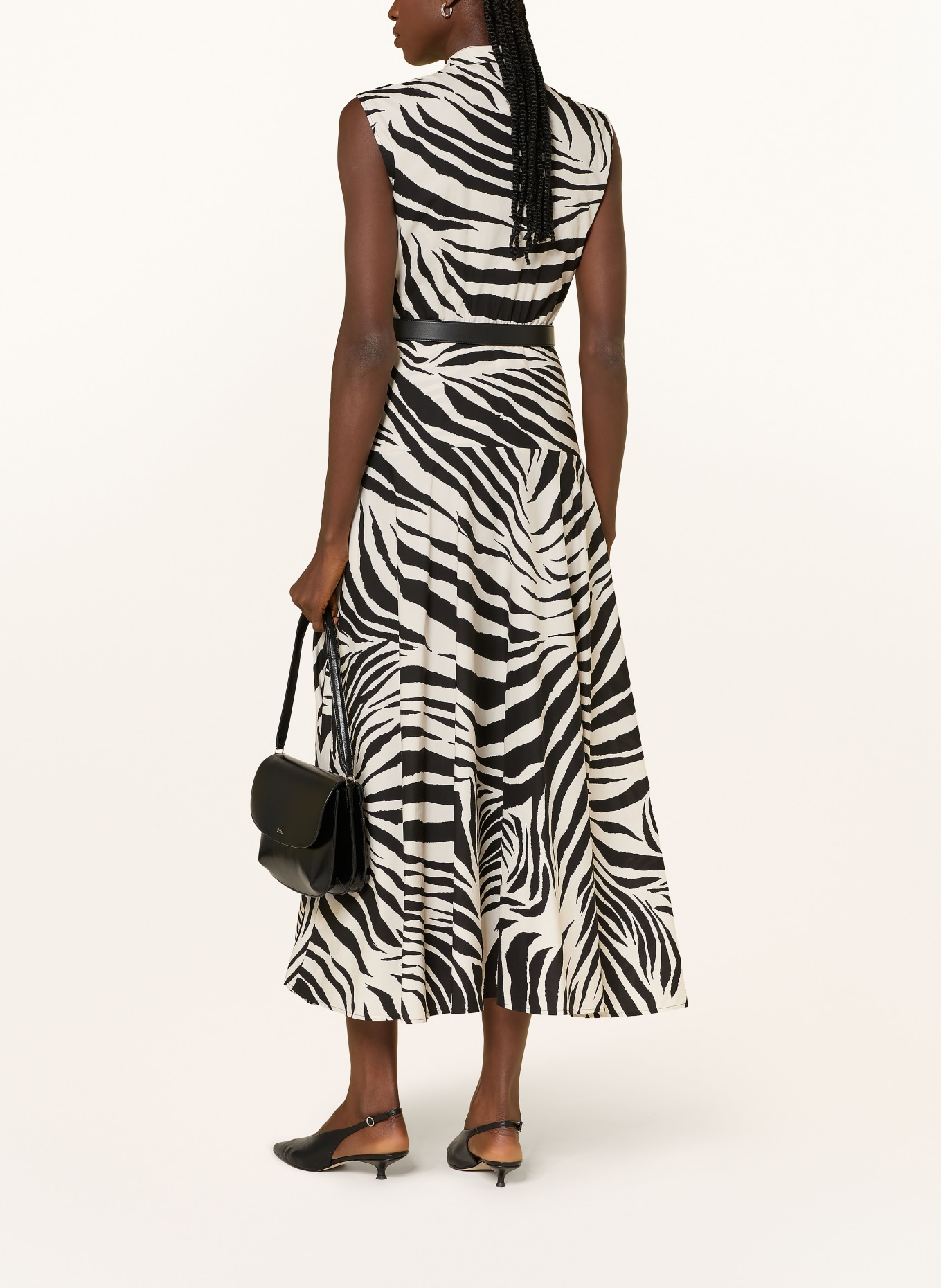 Max Mara STUDIO WEST dress: LIGHT GRAY / BLACK