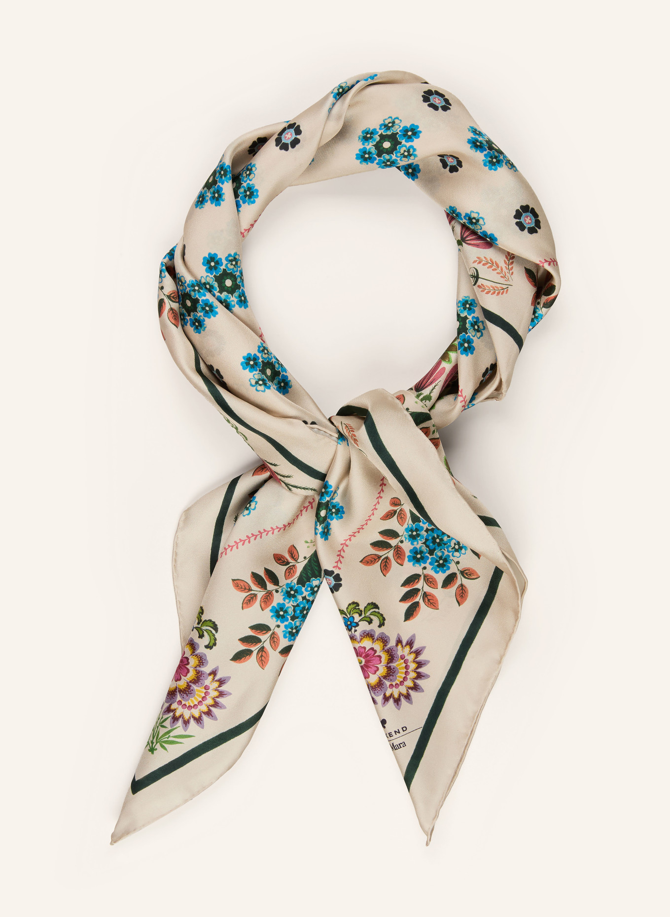 WEEKEND Max Mara Foulard en soie ONESTONEW: BEIGE / GROEN / BLEU