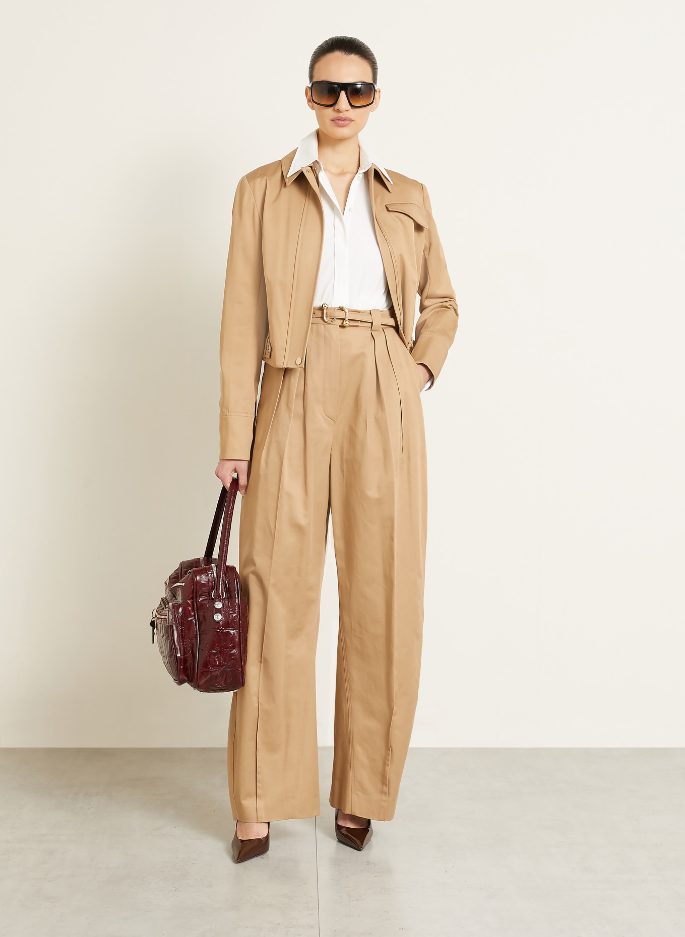 SPORTMAX Barrel-jeans IDONEO: 002 BISCUIT