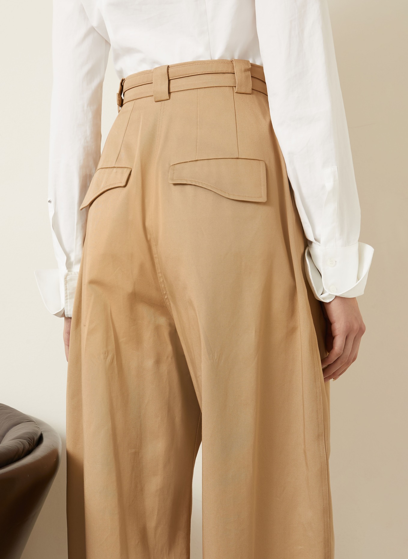 SPORTMAX Barrel-jeans IDONEO: 002 BISCUIT