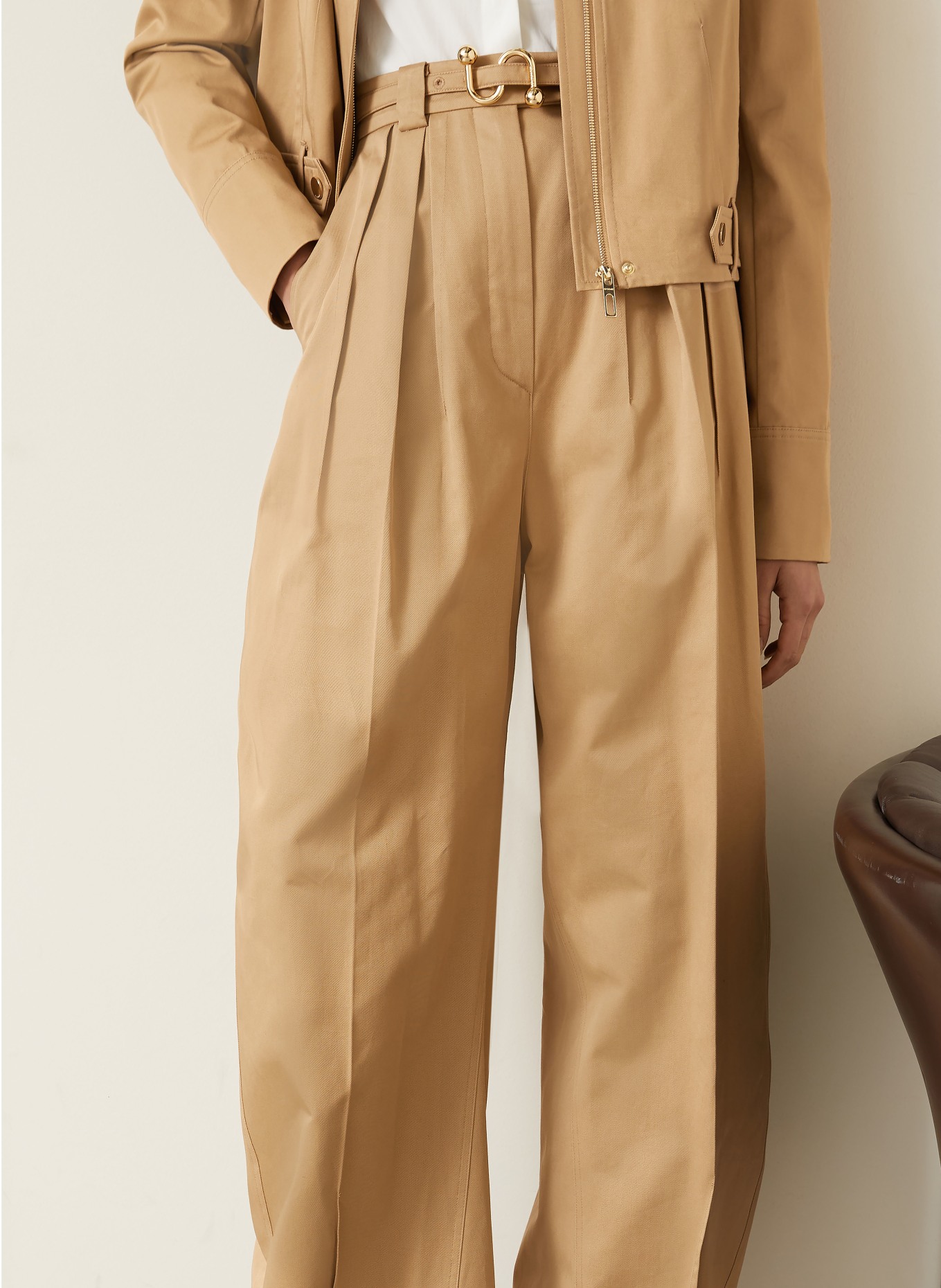 SPORTMAX Barrel-jeans IDONEO: 002 BISCUIT