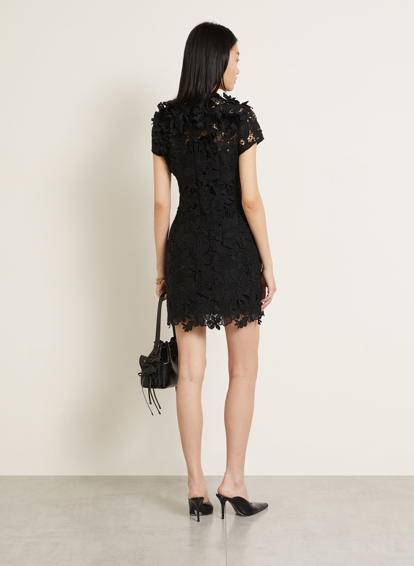 SPORTMAX Cocktailkleid ALA aus Spitze: SCHWARZ