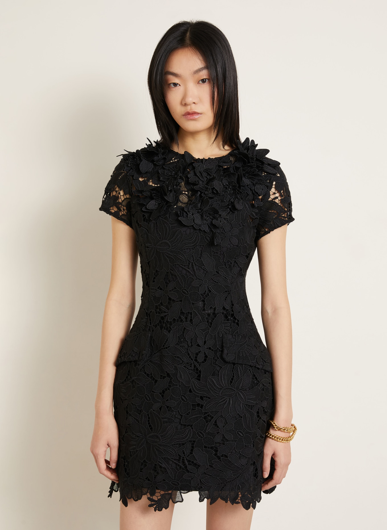 SPORTMAX Cocktailkleid ALA aus Spitze: SCHWARZ