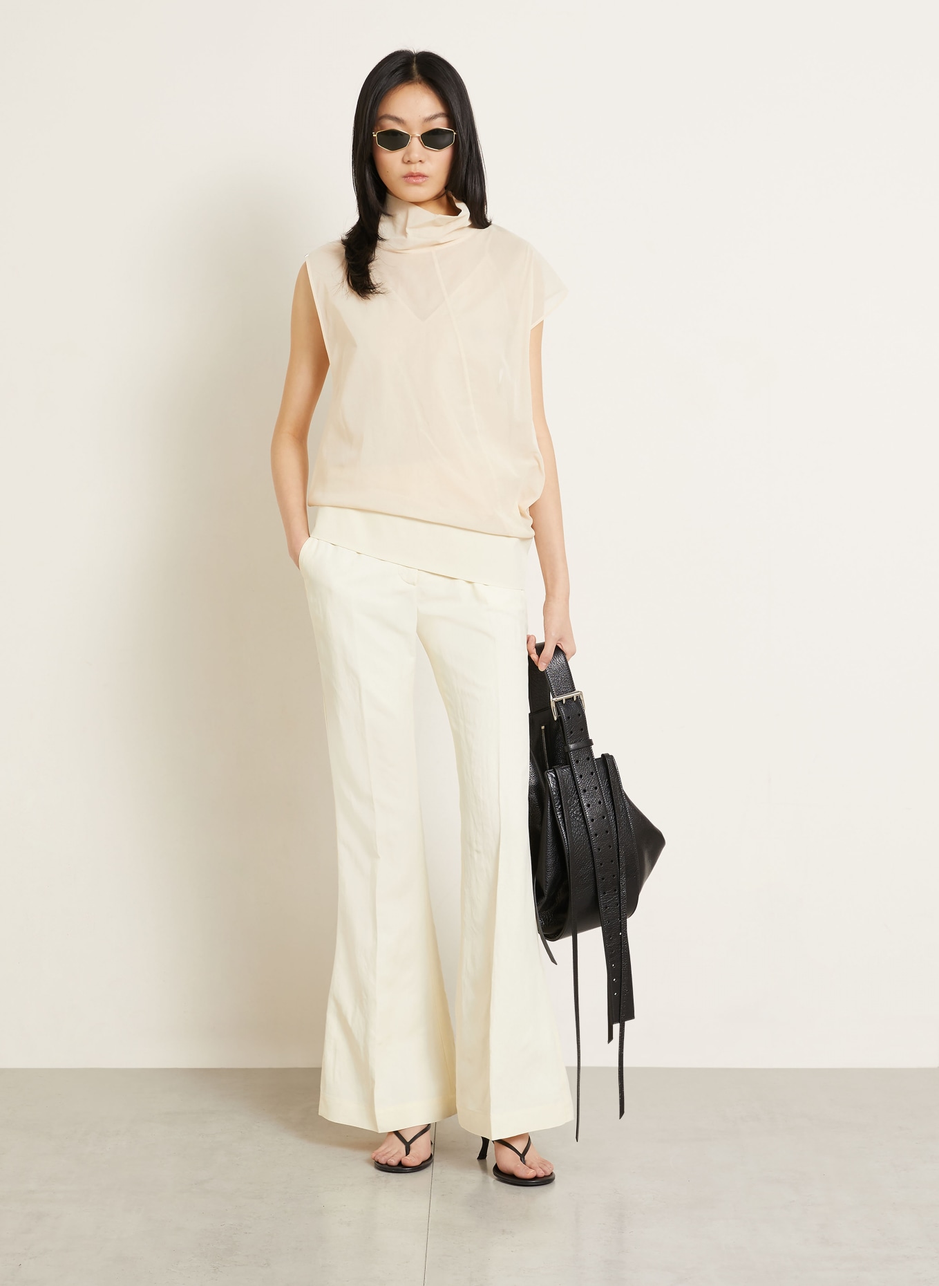 SPORTMAX Bootcut-broek FRAGOLA: CRÈME