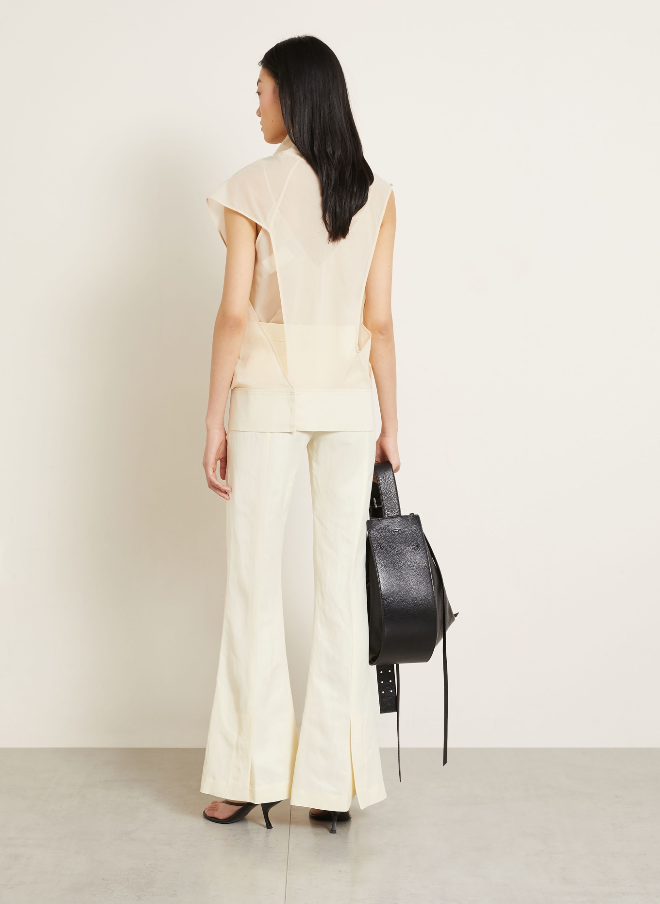 SPORTMAX Bootcut-broek FRAGOLA: CRÈME