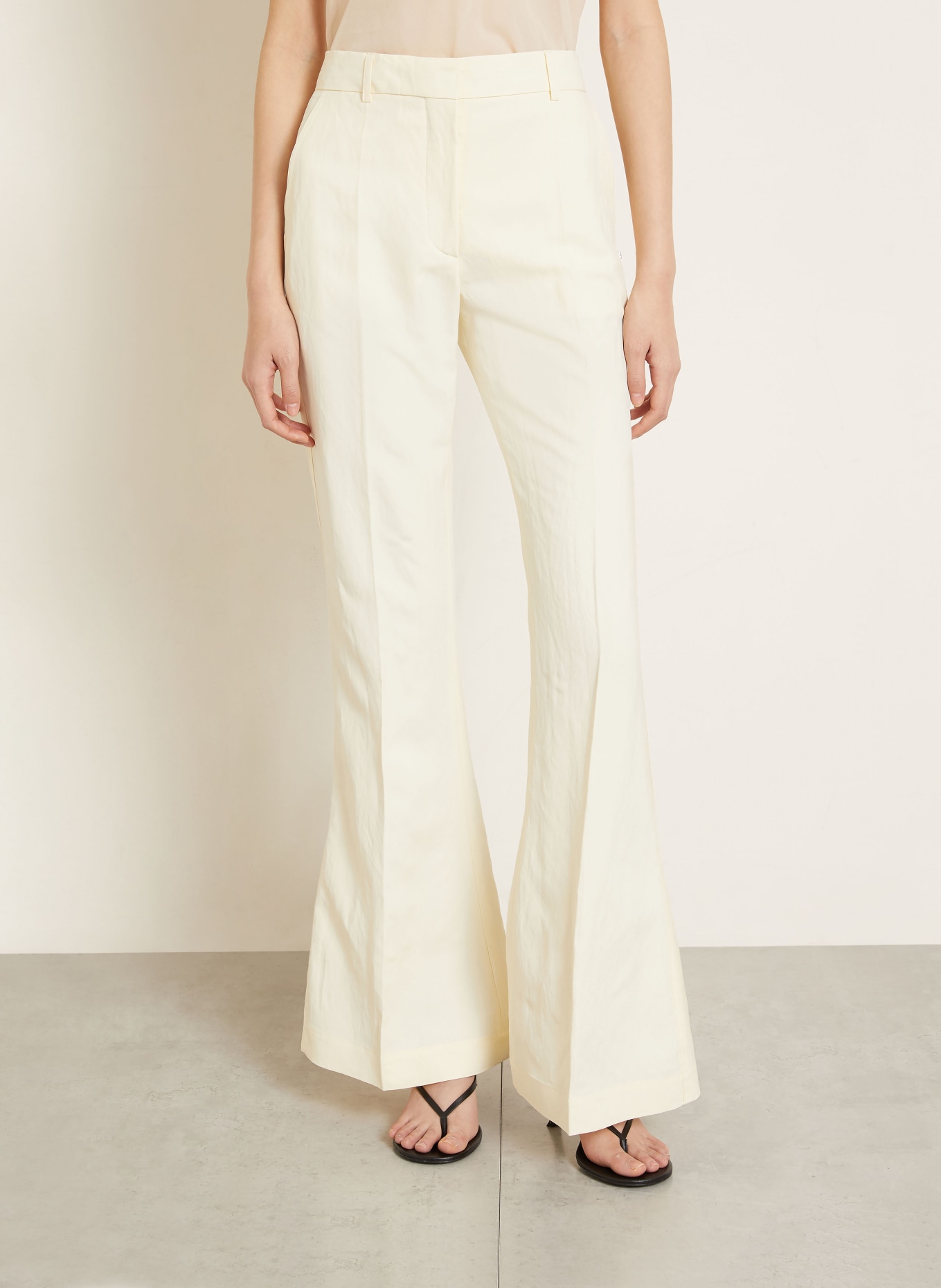 SPORTMAX Bootcut-broek FRAGOLA: CRÈME