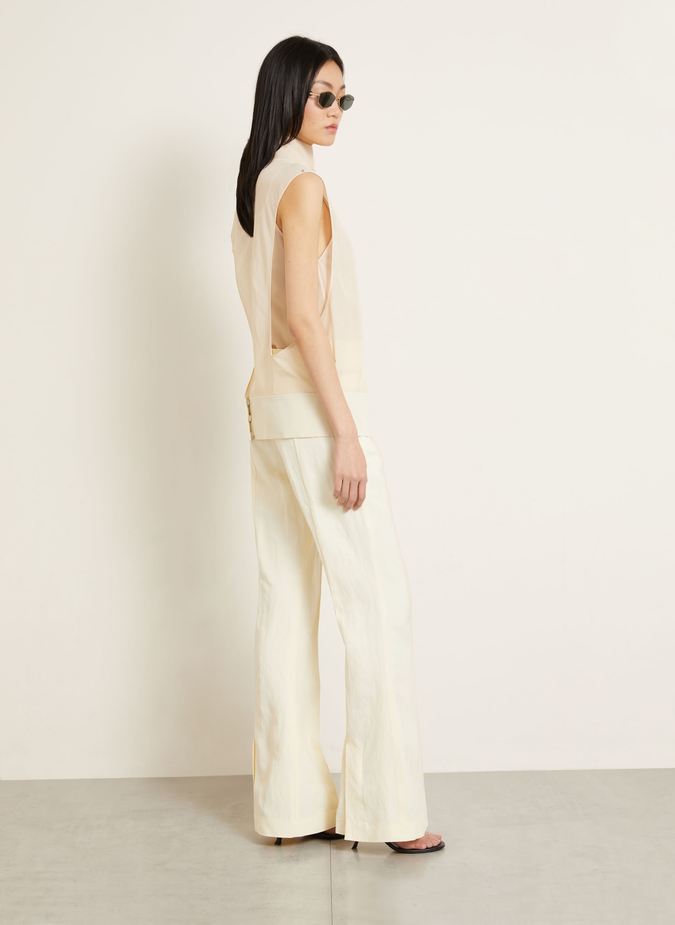 SPORTMAX Bootcut-broek FRAGOLA: CRÈME