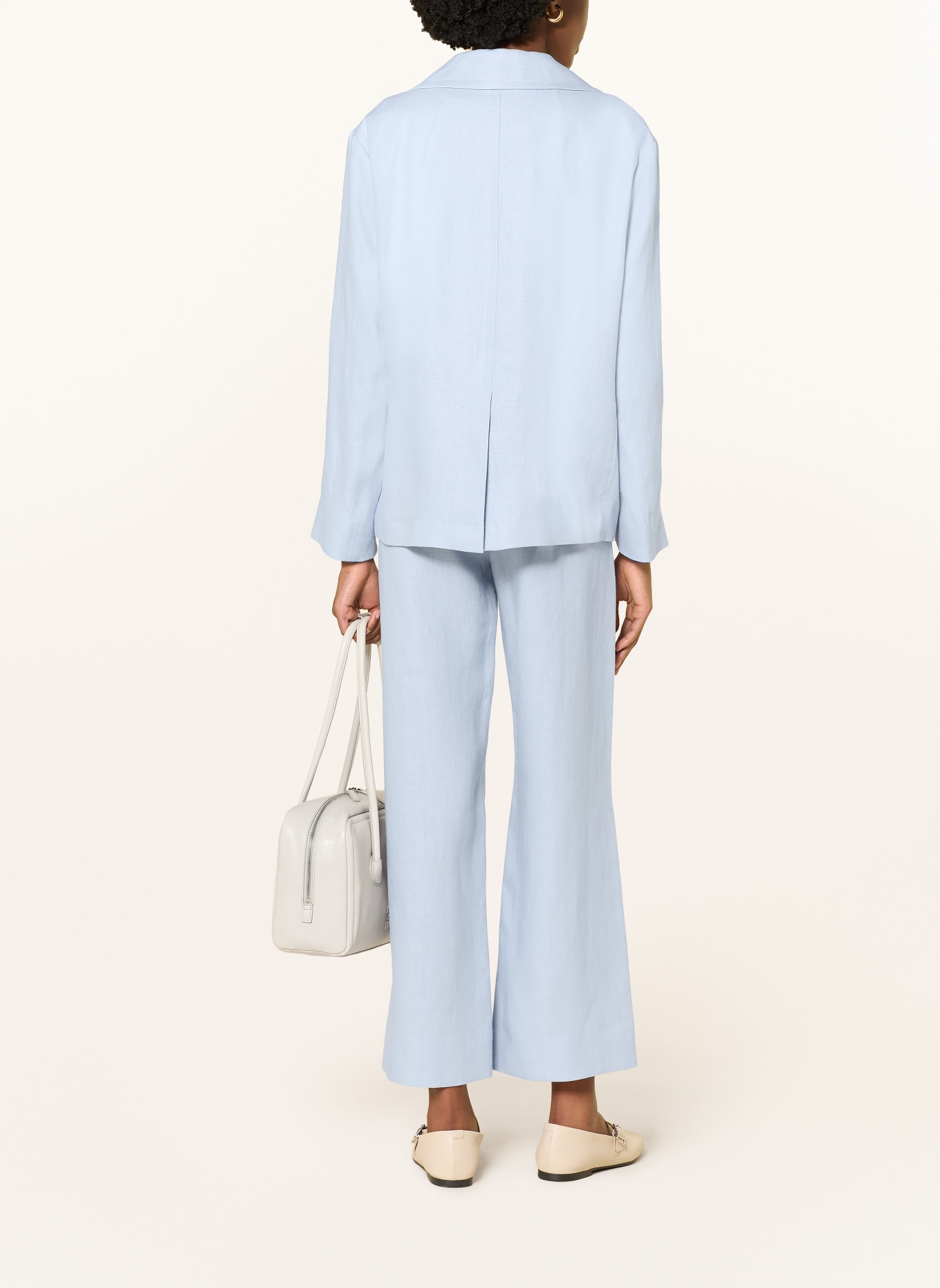 S Max Mara Leinen-Culotte AMEDEA: HELLBLAU