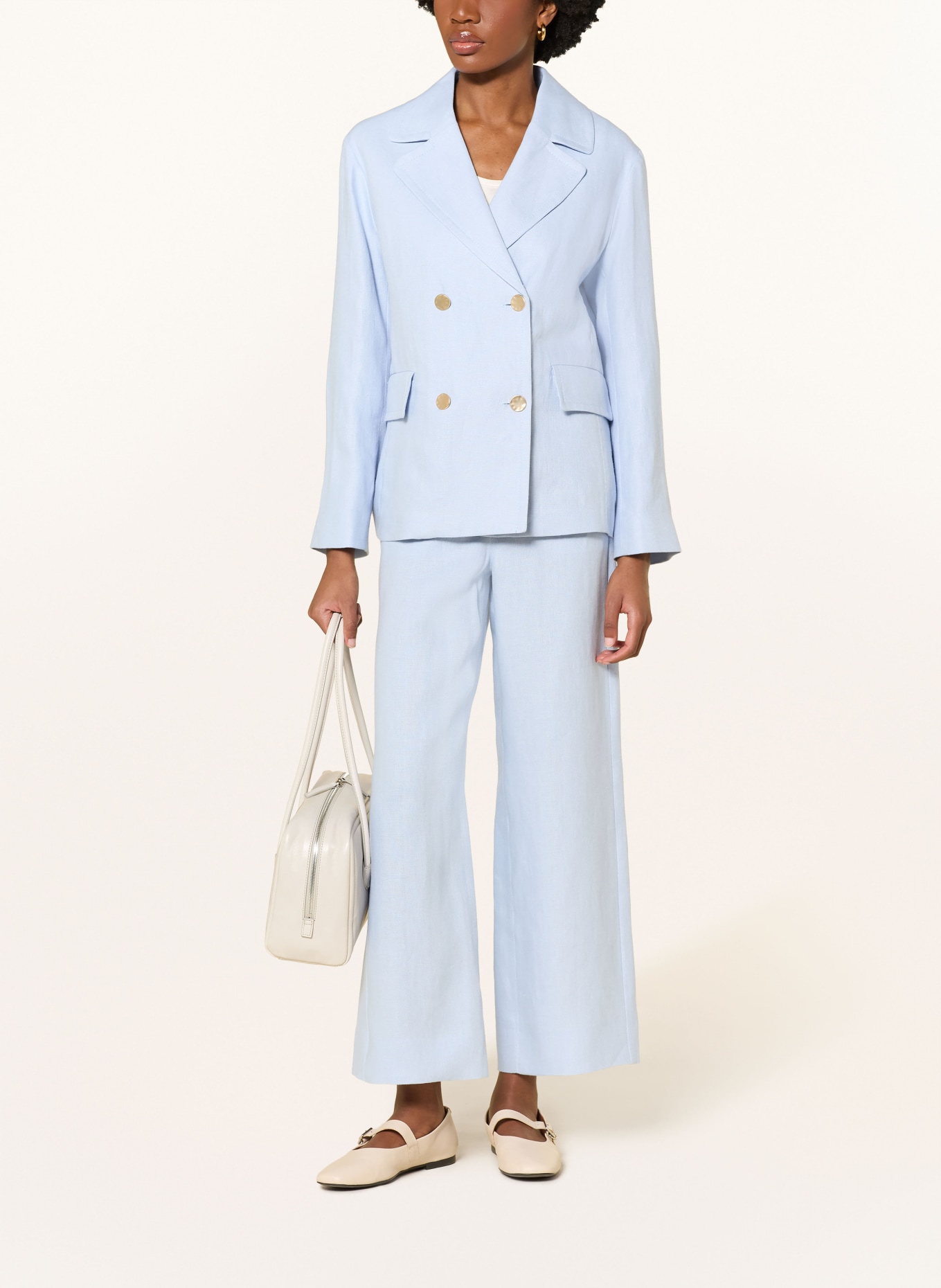 S Max Mara Leinenblazer AVENUE: HELLBLAU