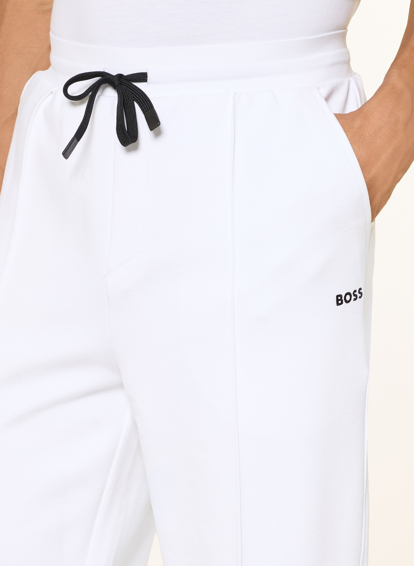 BOSS Trainingsbroek MEMBER HURLEY: WIT