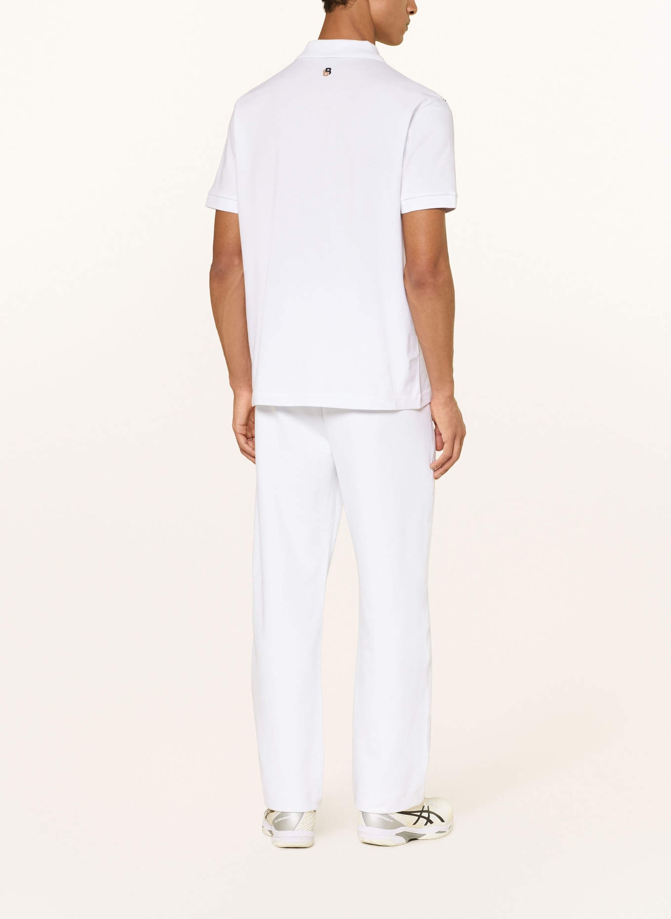 BOSS Piqué Polo Shirt: WHITE