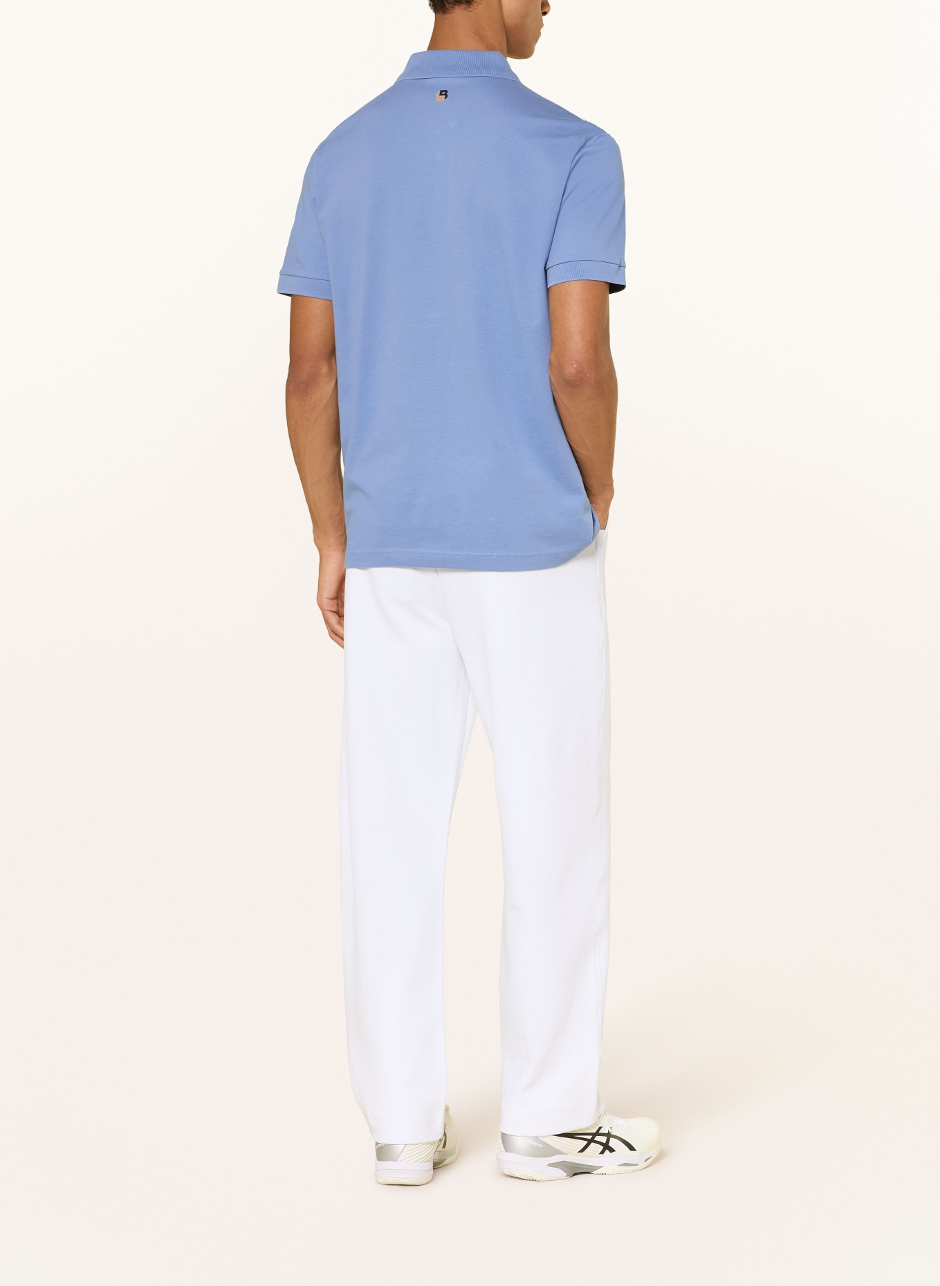 BOSS Piqué Polo Shirt: LIGHT BLUE