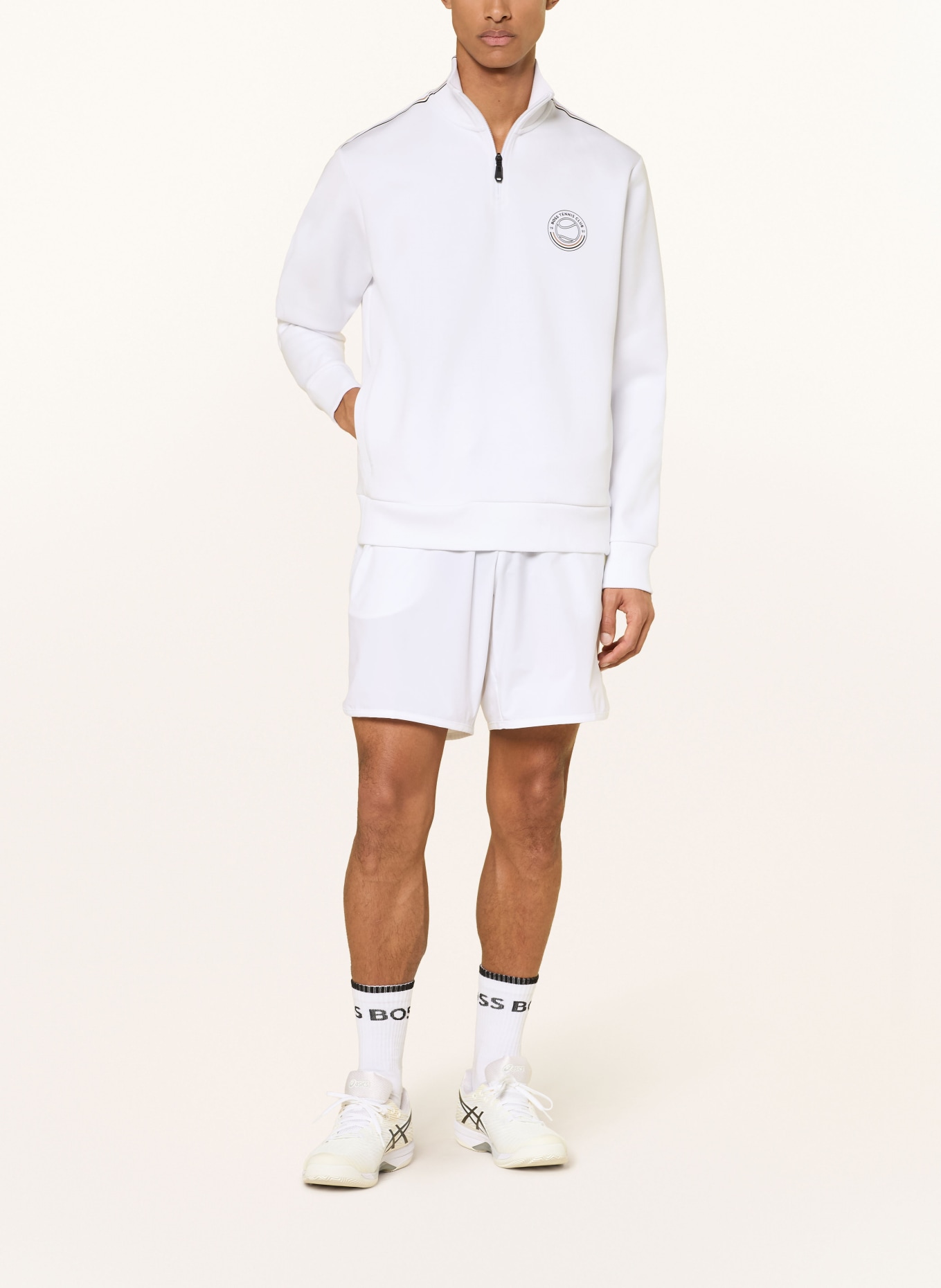 BOSS Sweatshirt: WHITE