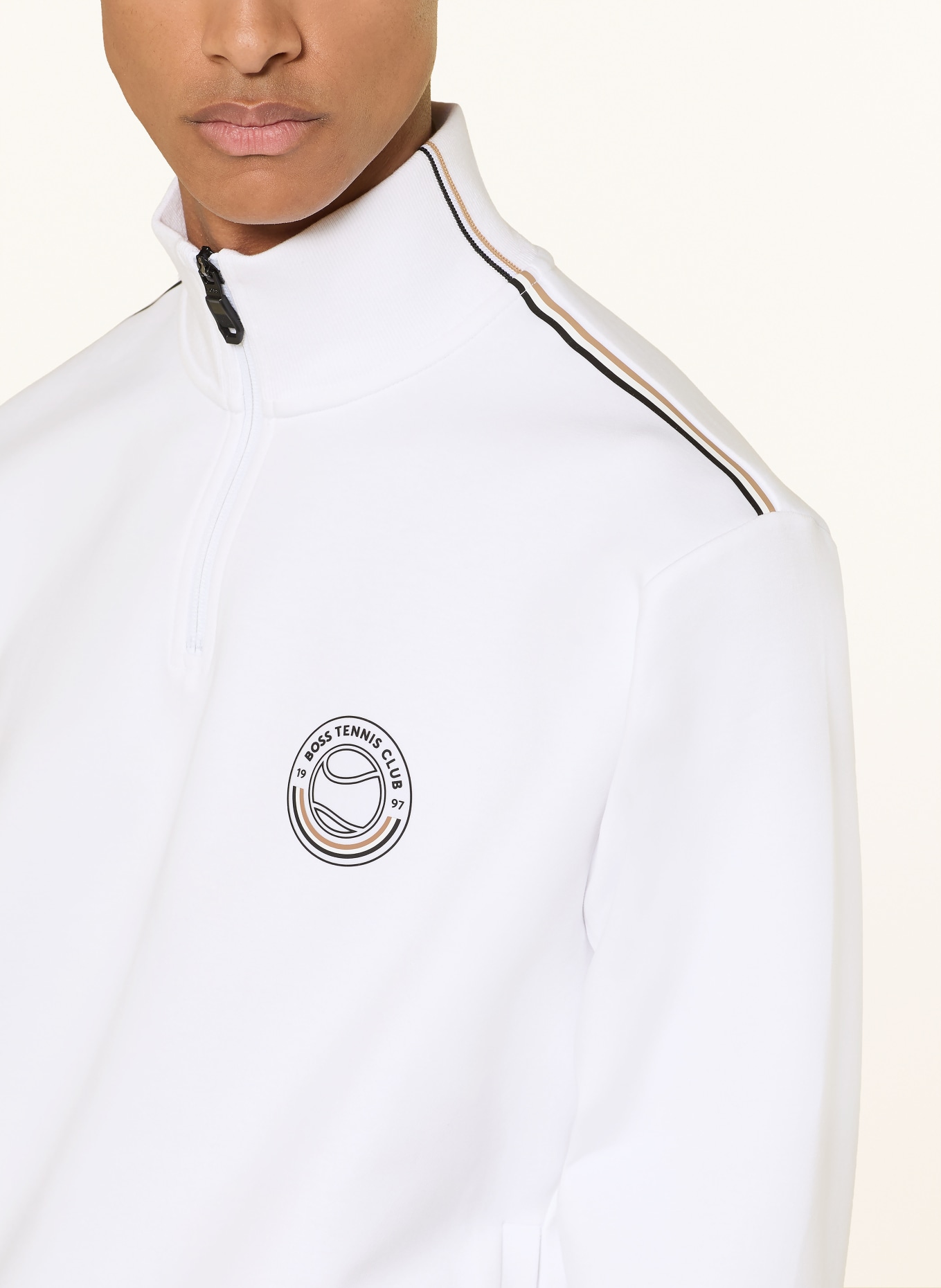 BOSS Sweatshirt: WHITE