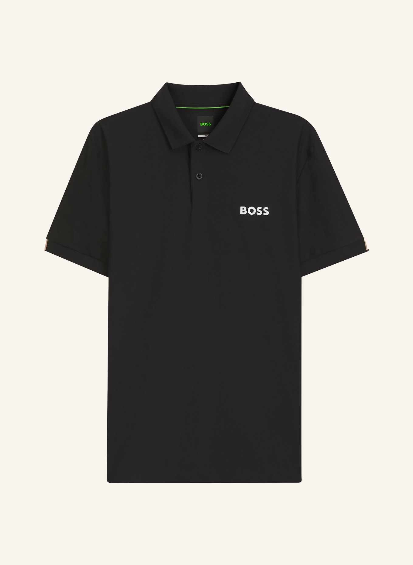 BOSS Functional polo shirt: BLACK