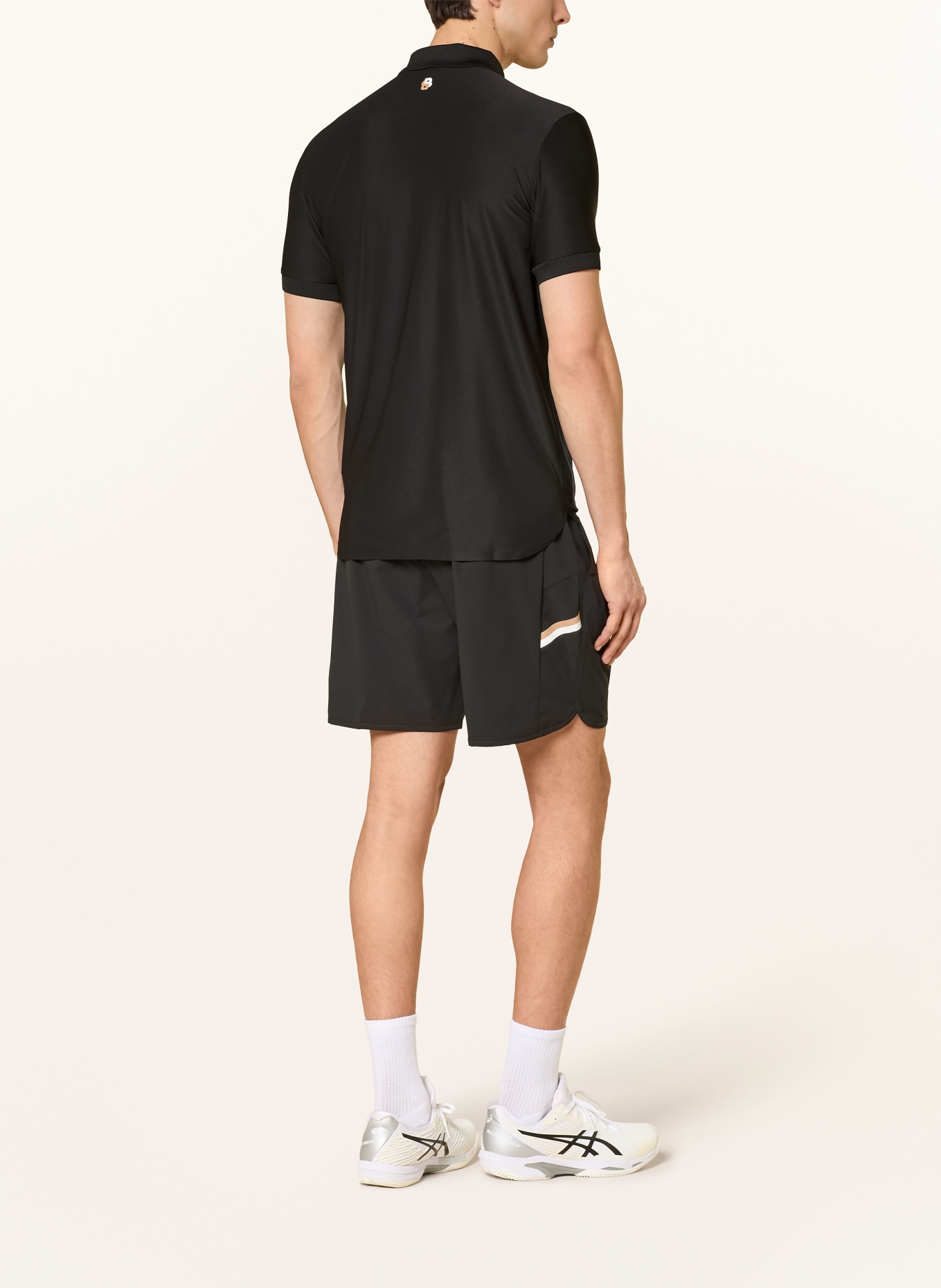 BOSS Functional polo shirt: BLACK
