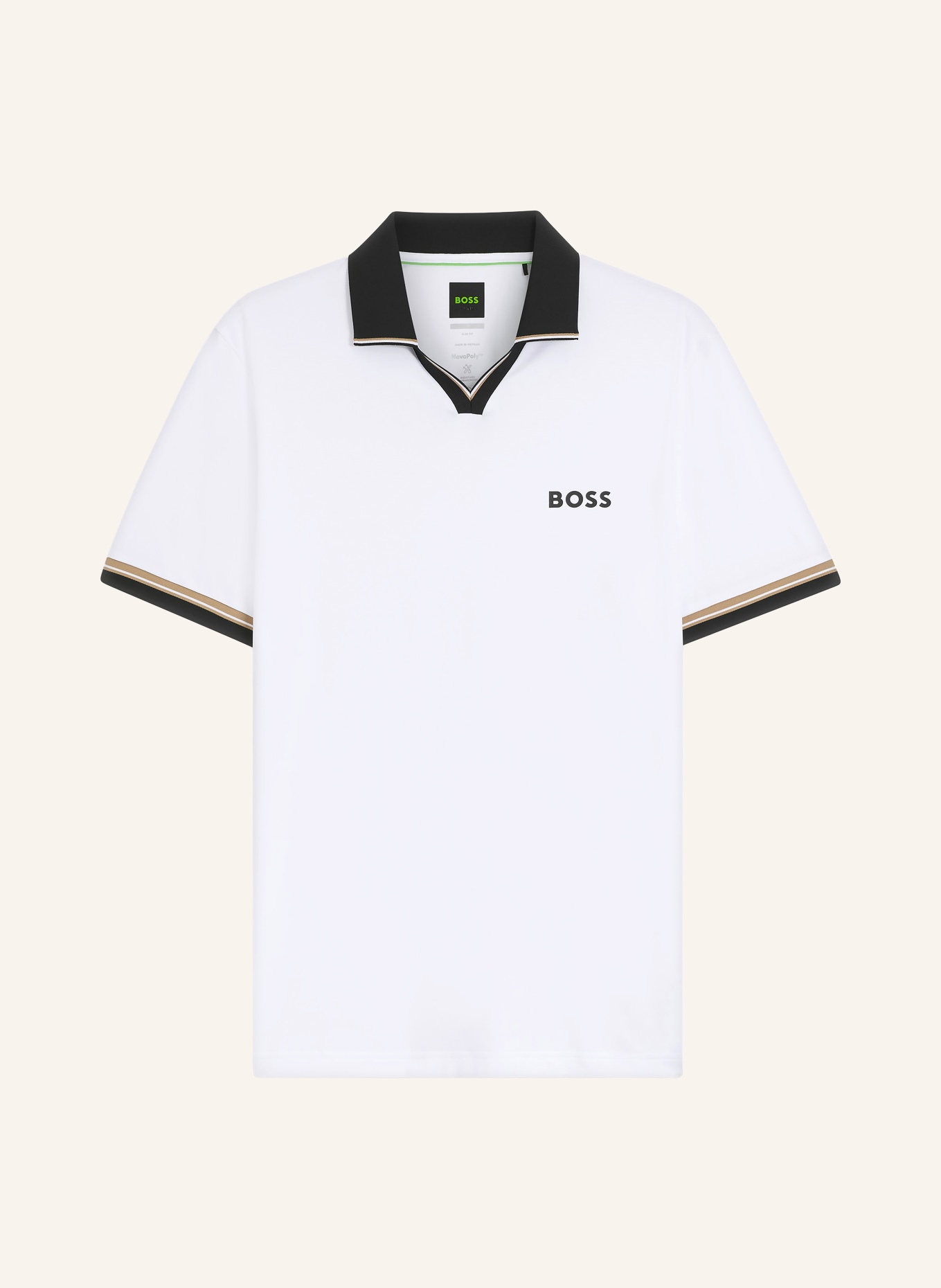 BOSS Functional polo shirt: WHITE