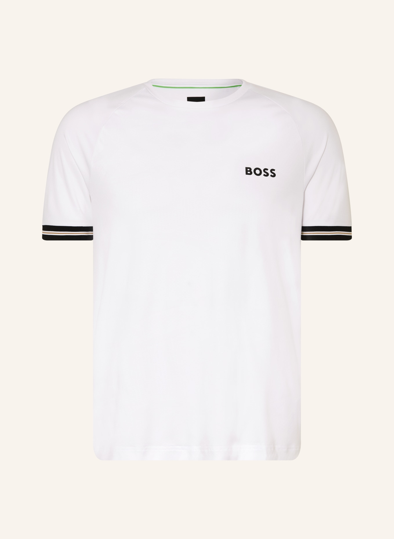 BOSS ACTIVE functional shirt: WHITE