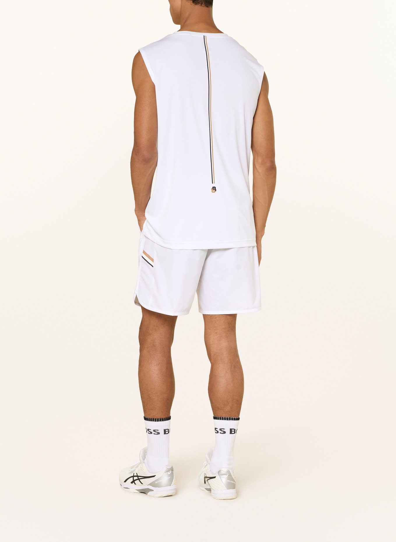 BOSS Koszulka bez rękawów SERVE: BIAŁY