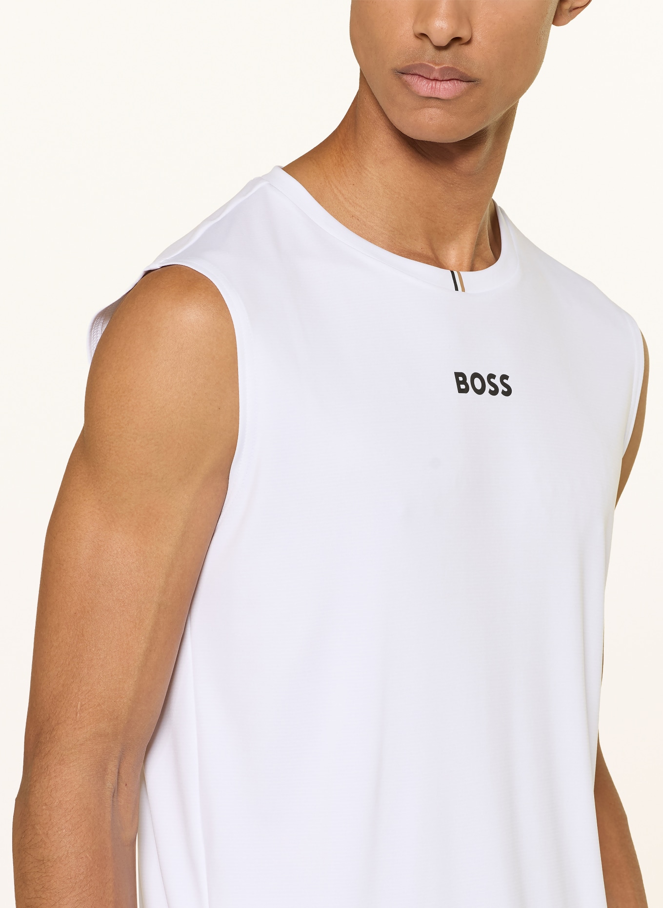 BOSS Koszulka bez rękawów SERVE: BIAŁY