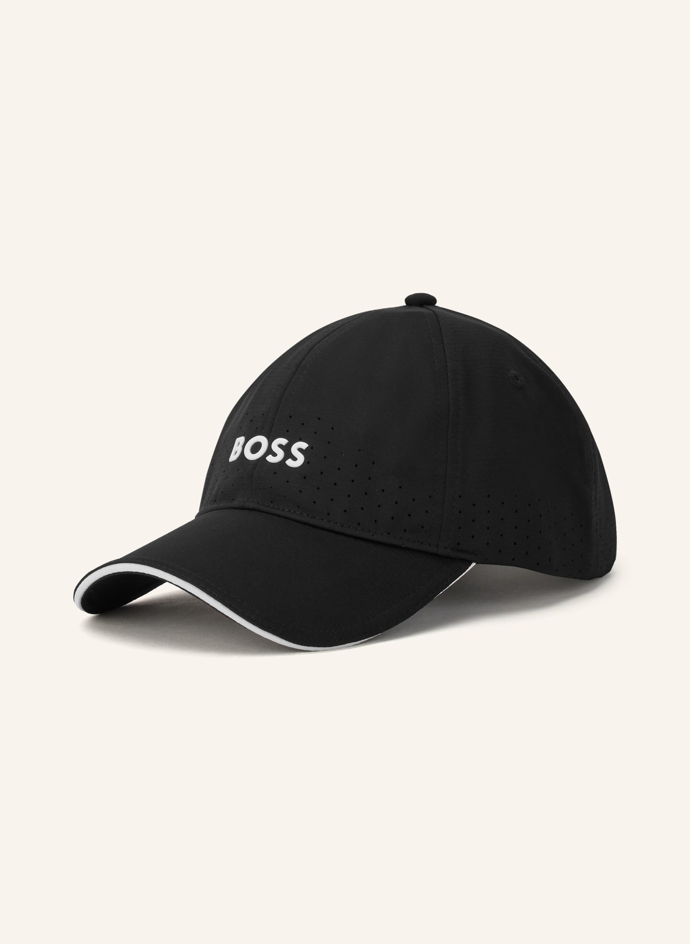 BOSS Cap LACH: ZWART / WIT