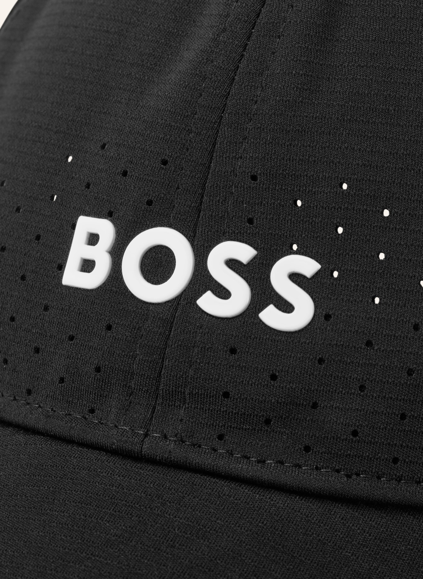 BOSS Cap LACH: ZWART / WIT