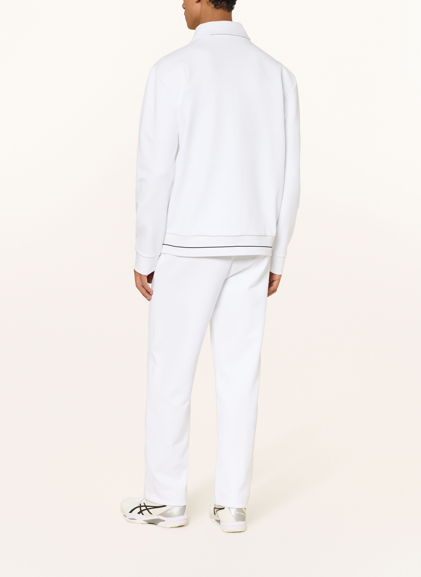 BOSS MEMBER Sweatshirt Jacket: WHITE