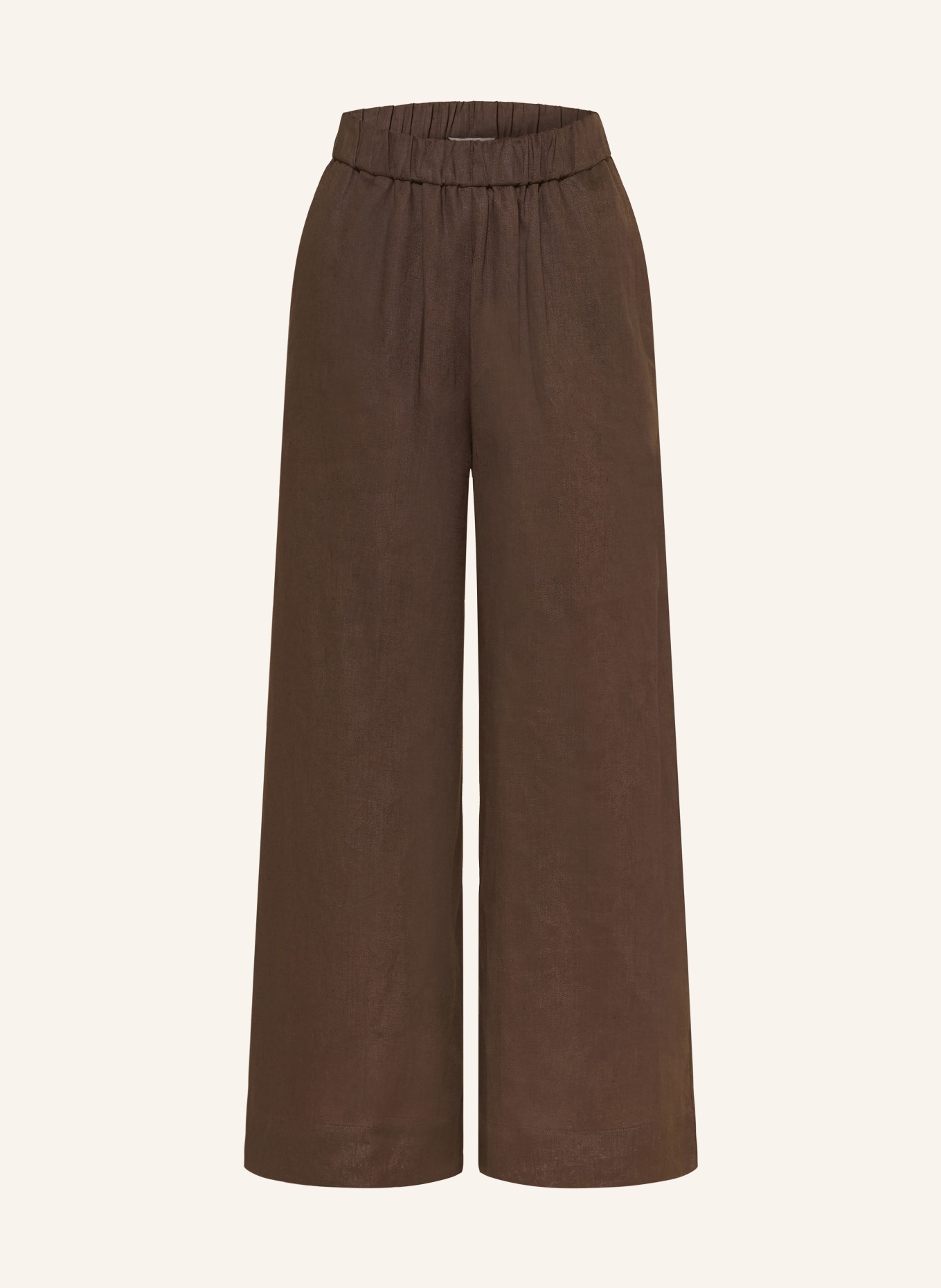 MM by Max Mara Culotte CANNETI aus Leinen: DUNKELBRAUN