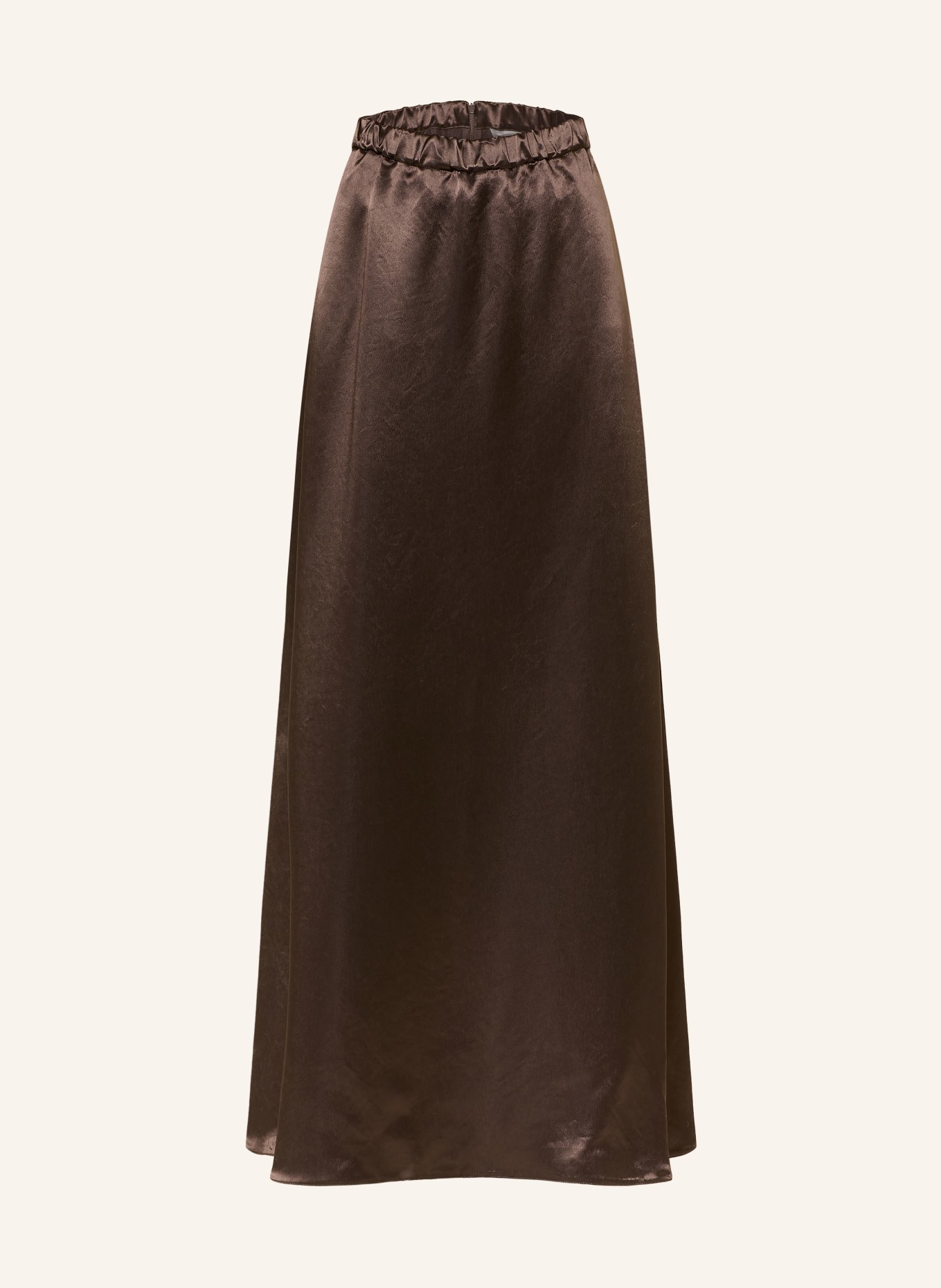 MM by Max Mara Satijnen rok TUONO: MARRON FONCÉ