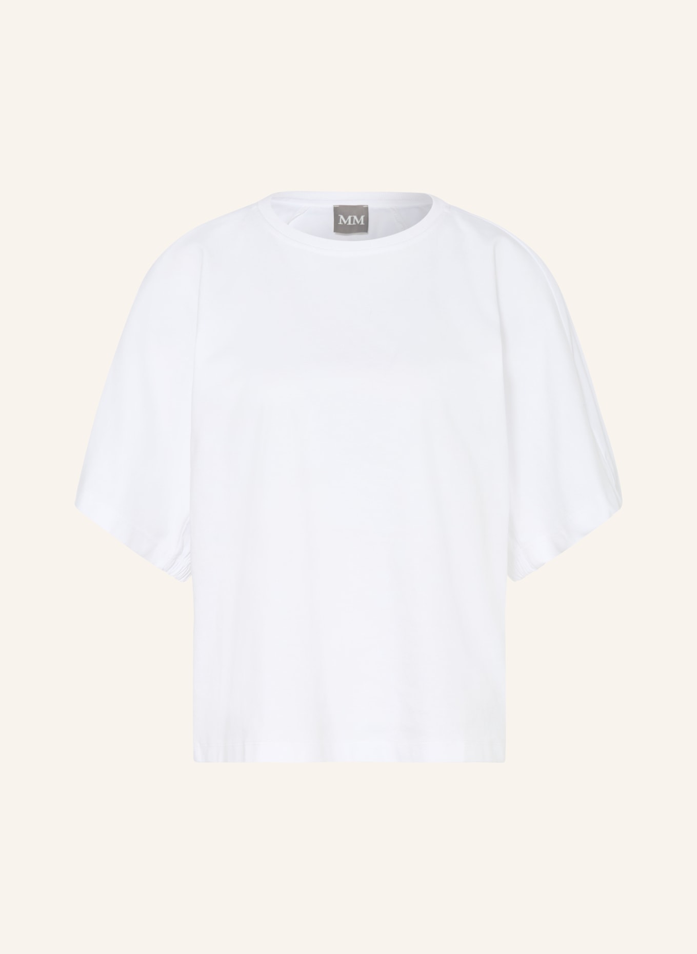 MM by Max Mara T-Shirt CELLULA im Materialmix: WEISS