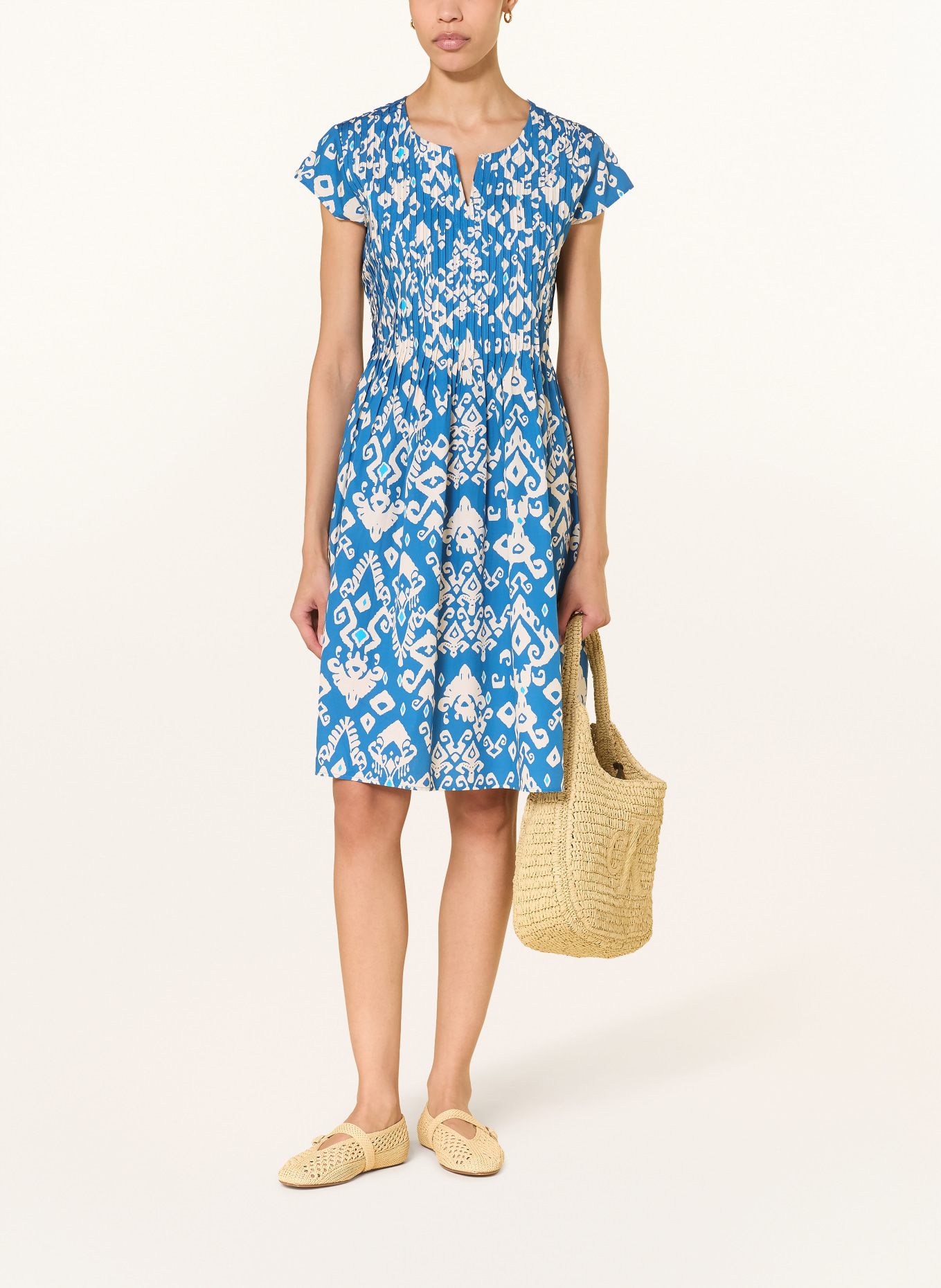 lilienfels Kleid: BLAU / CREME