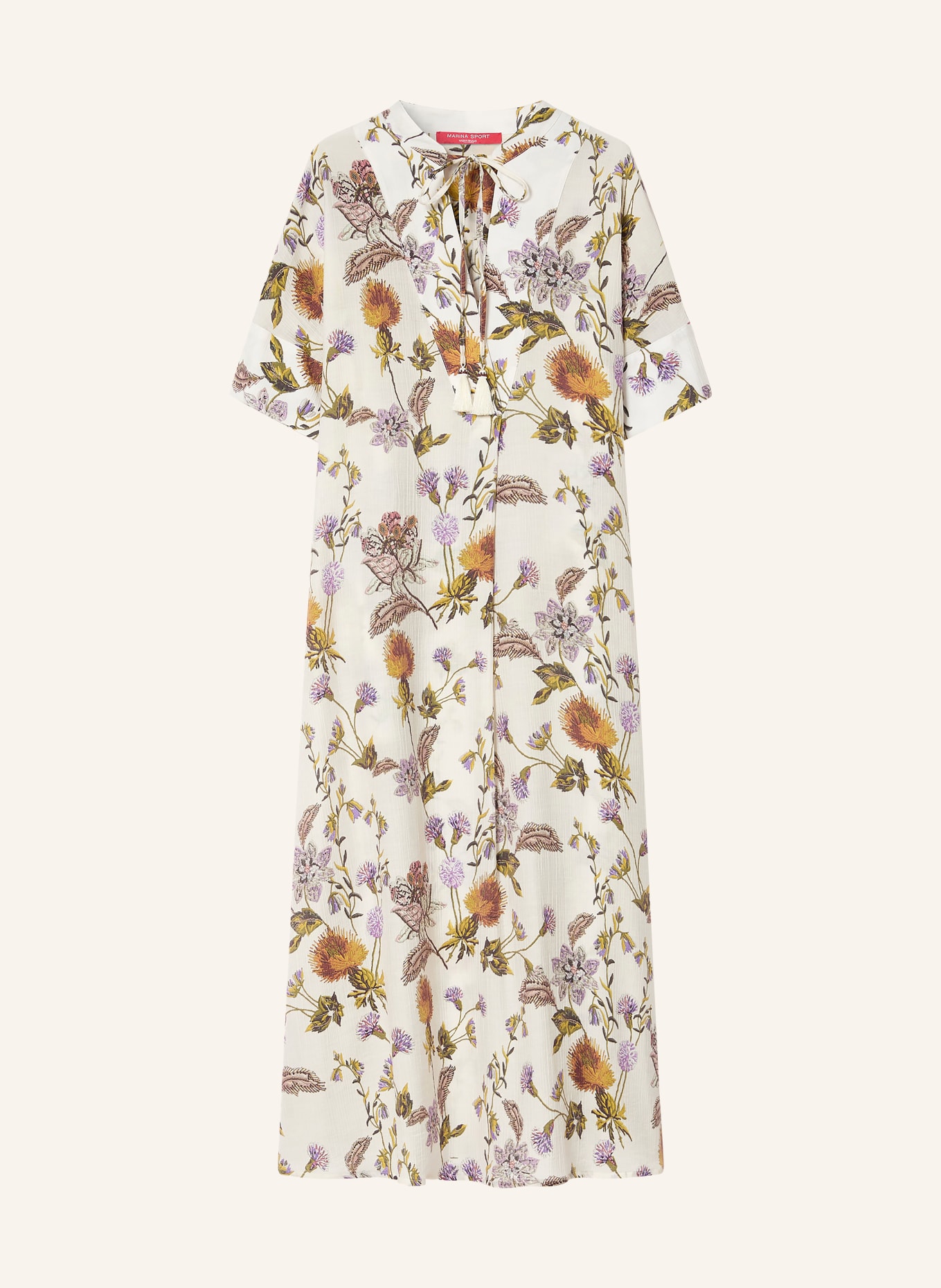 MARINA RINALDI Kleid SOTTO: WEISS / LILA / GRÜN