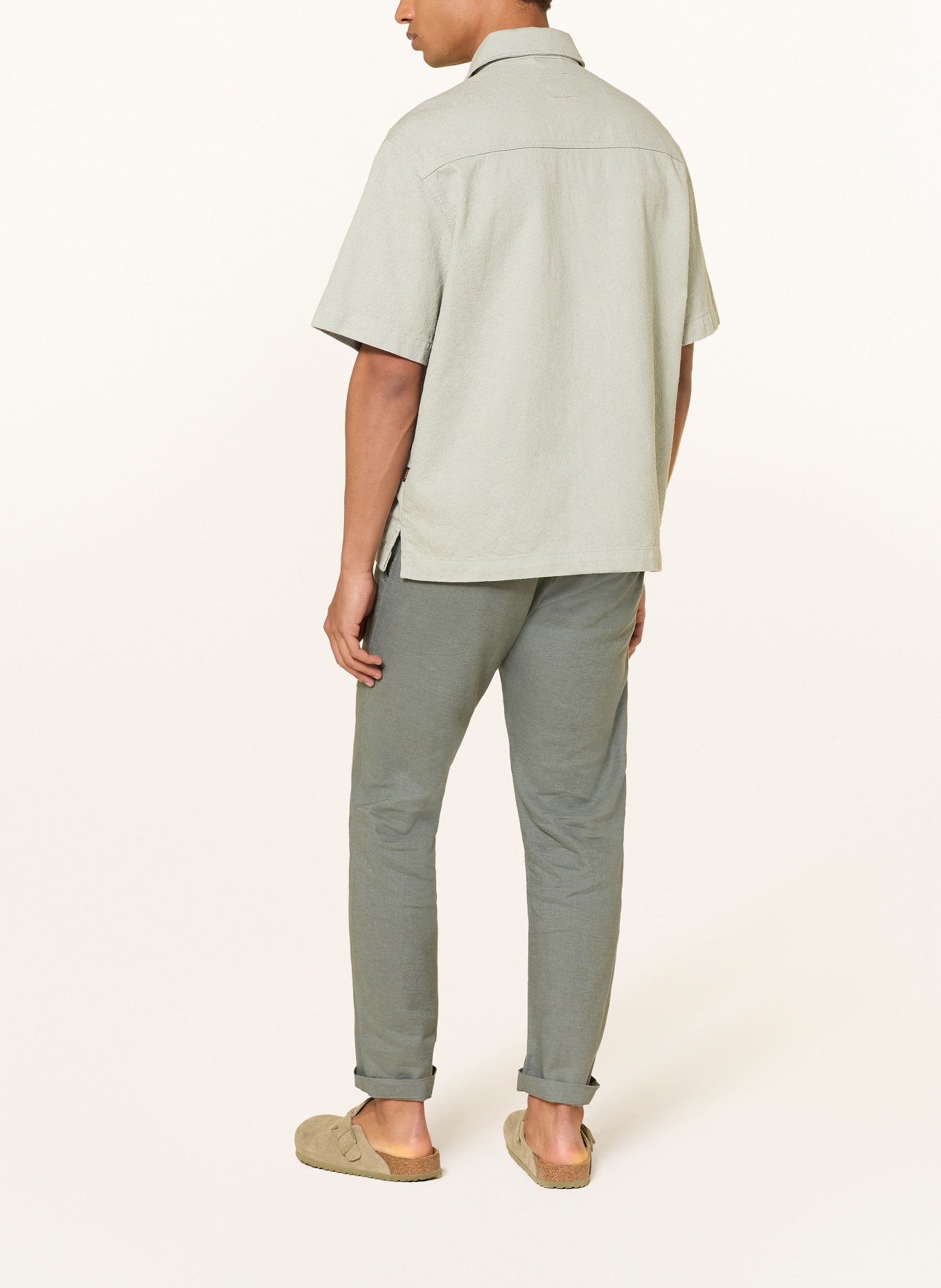 BOSS Kortmouwenhemd LAPOU Comfort Fit: MINT