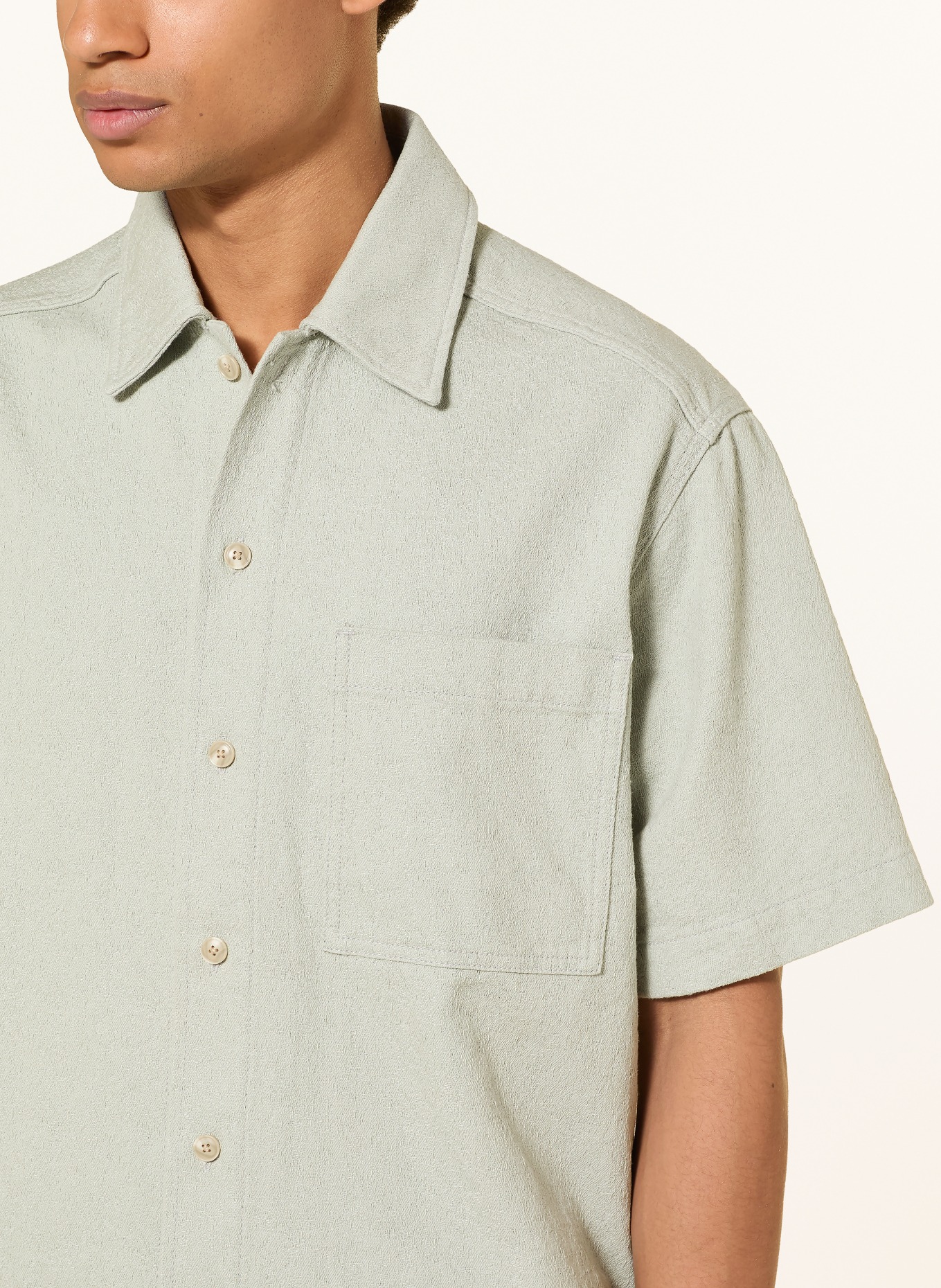 BOSS Kortmouwenhemd LAPOU Comfort Fit: MINT