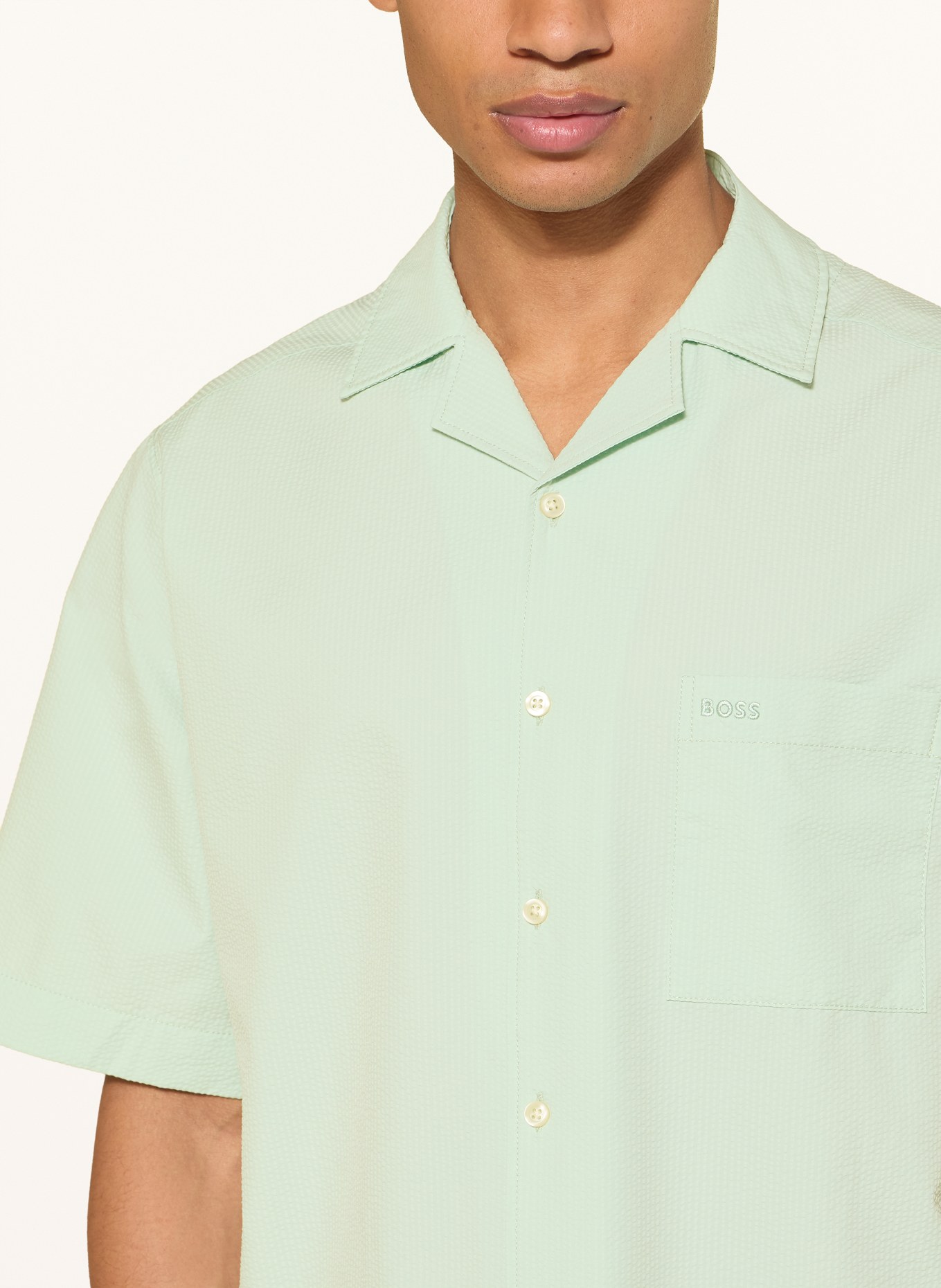 BOSS Resorthemd LAPISY Regular Fit: MINT