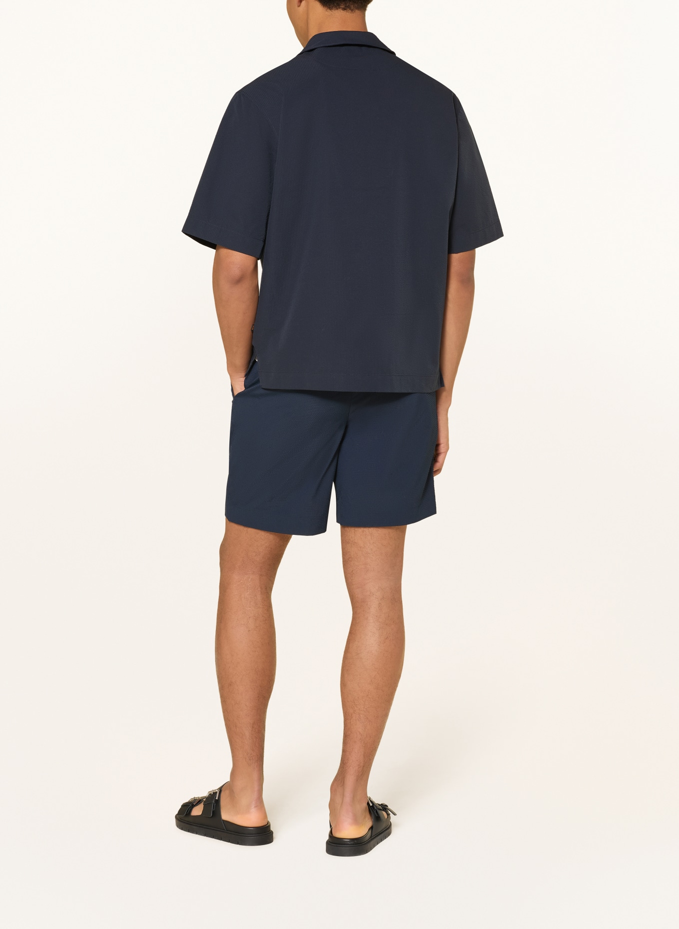 BOSS Resorthemd LAPISY Regular Fit: DONKERBLAUW