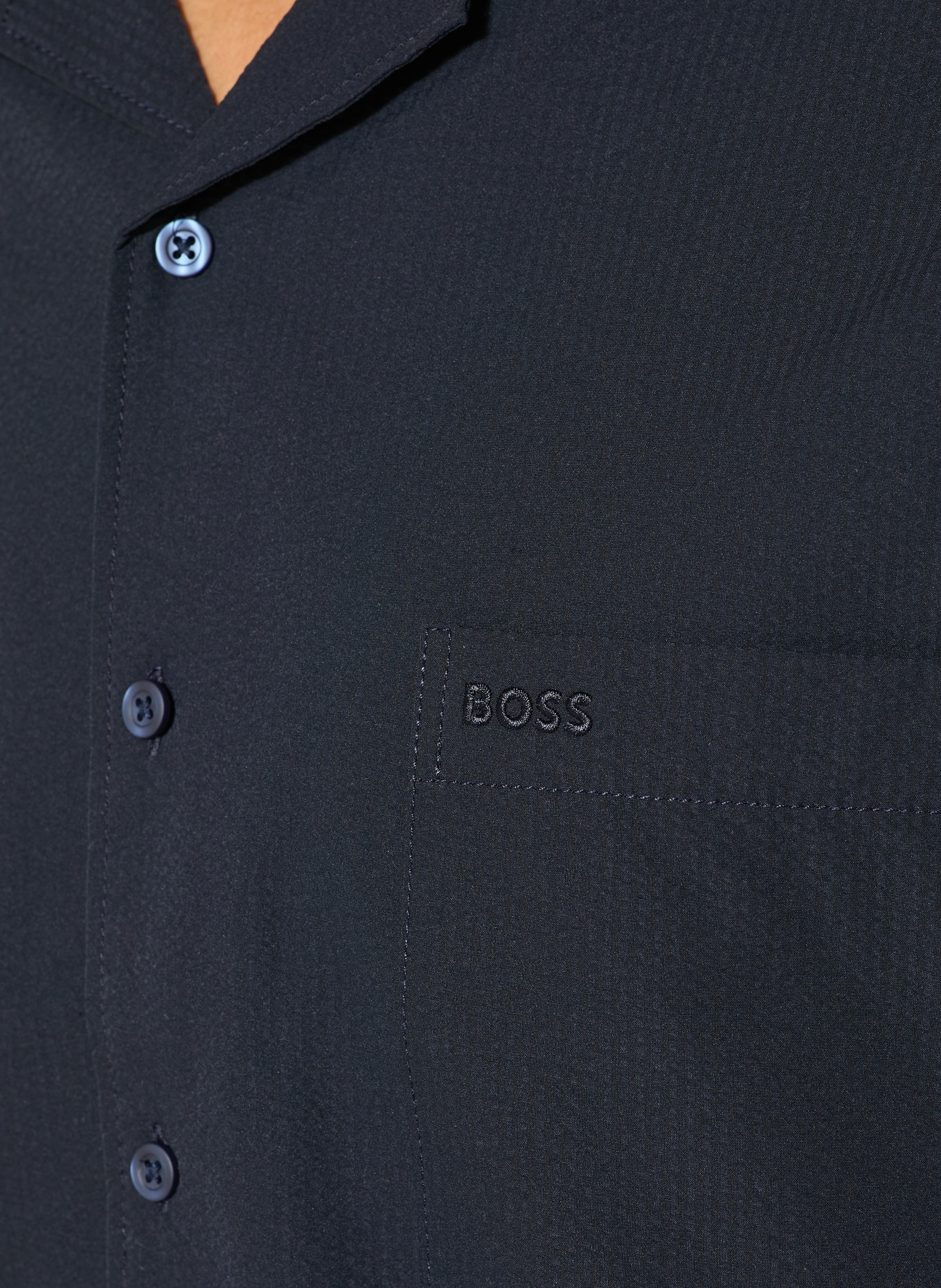 BOSS Resorthemd LAPISY Regular Fit: DONKERBLAUW