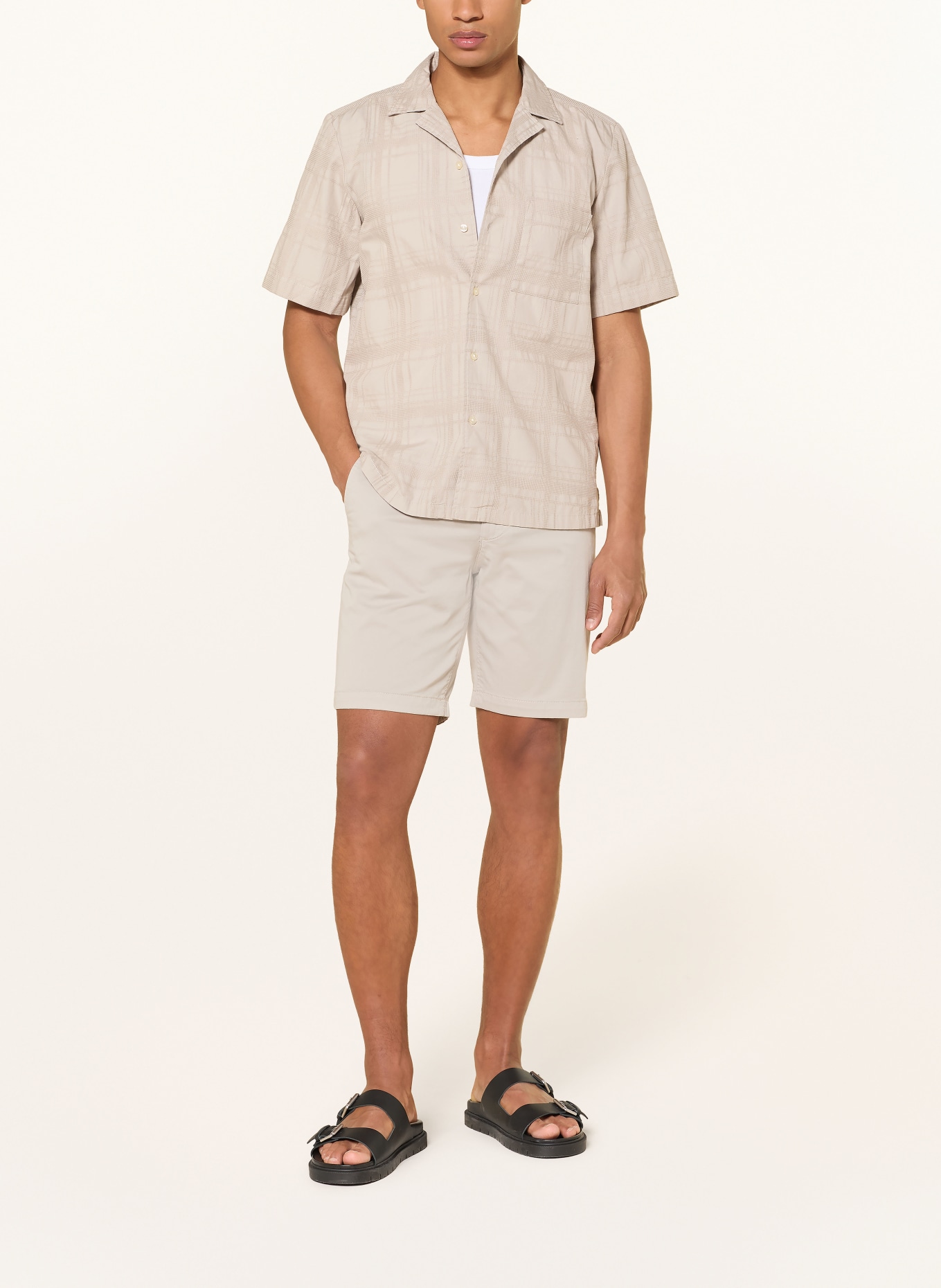 BOSS Resorthemd RAYER Regular Fit: LICHTGRIJS