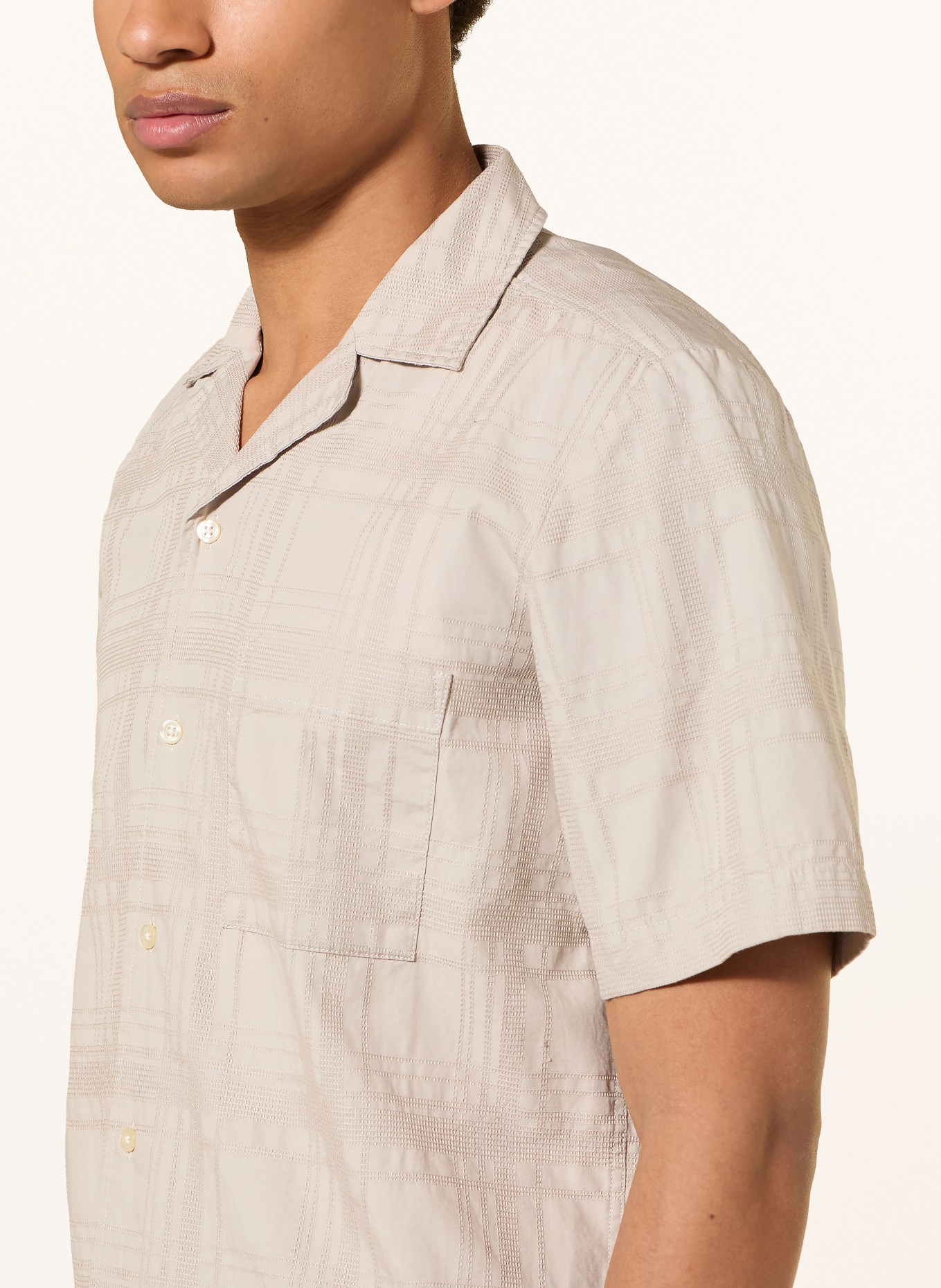 BOSS Resorthemd RAYER Regular Fit: LICHTGRIJS