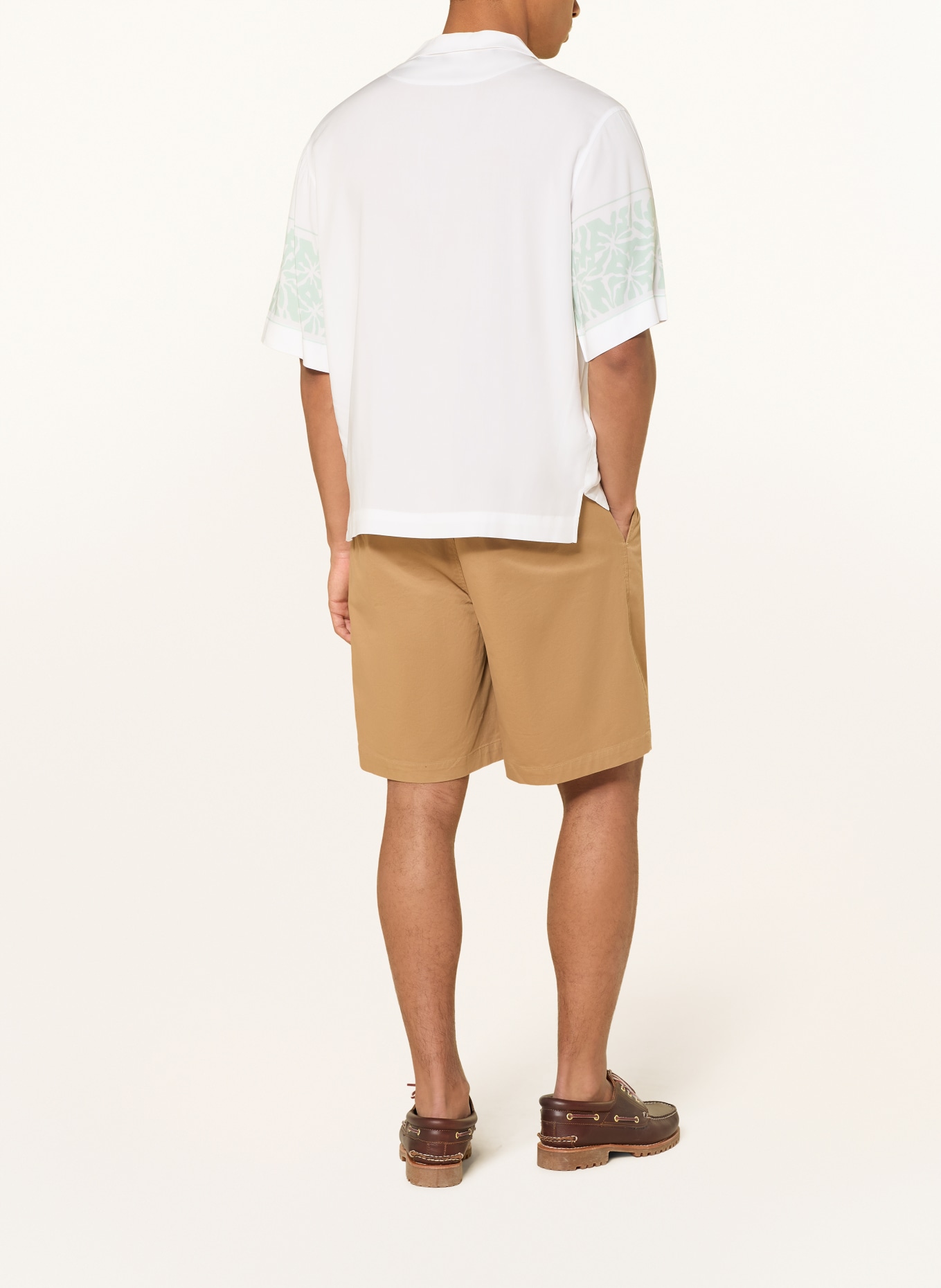 BOSS Resorthemd LAPISY Relaxed Fit: WIT / MINT