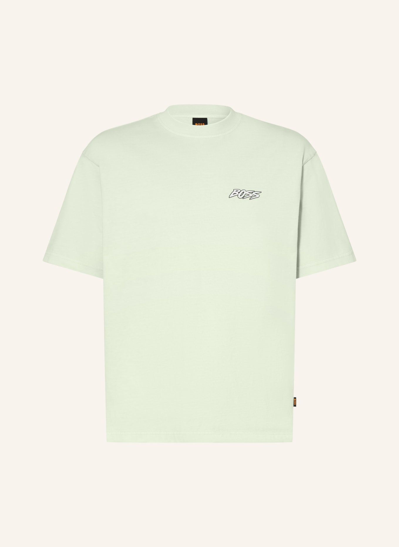BOSS T-shirt: LICHTGROEN / GRIJS