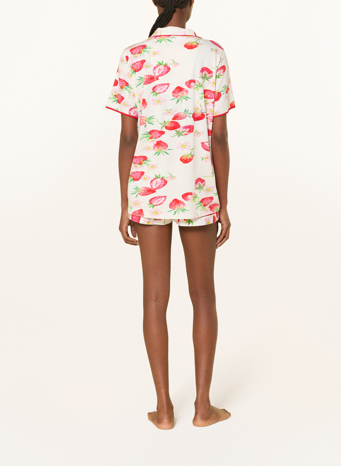 cyberjammies Slaaphemd PIPPA: ROOD / ROZE / WIT