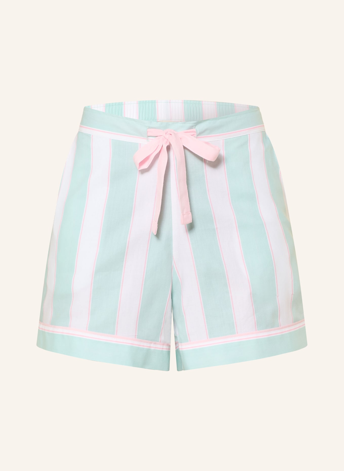 cyberjammies Slaapshort FRANCESCA: MINT / ROZE / WIT