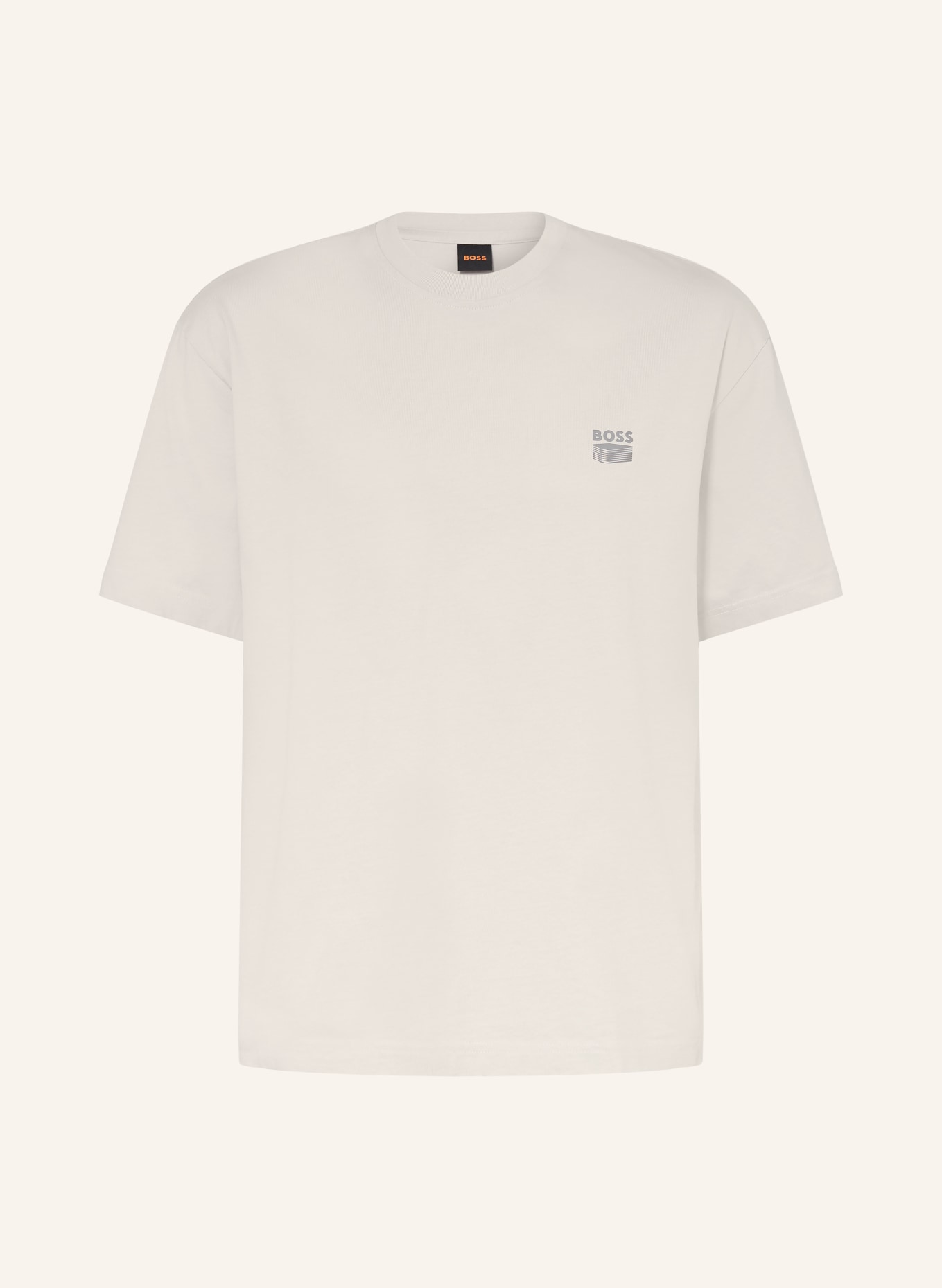 BOSS T-Shirt BRUTALISM: HELLGRAU