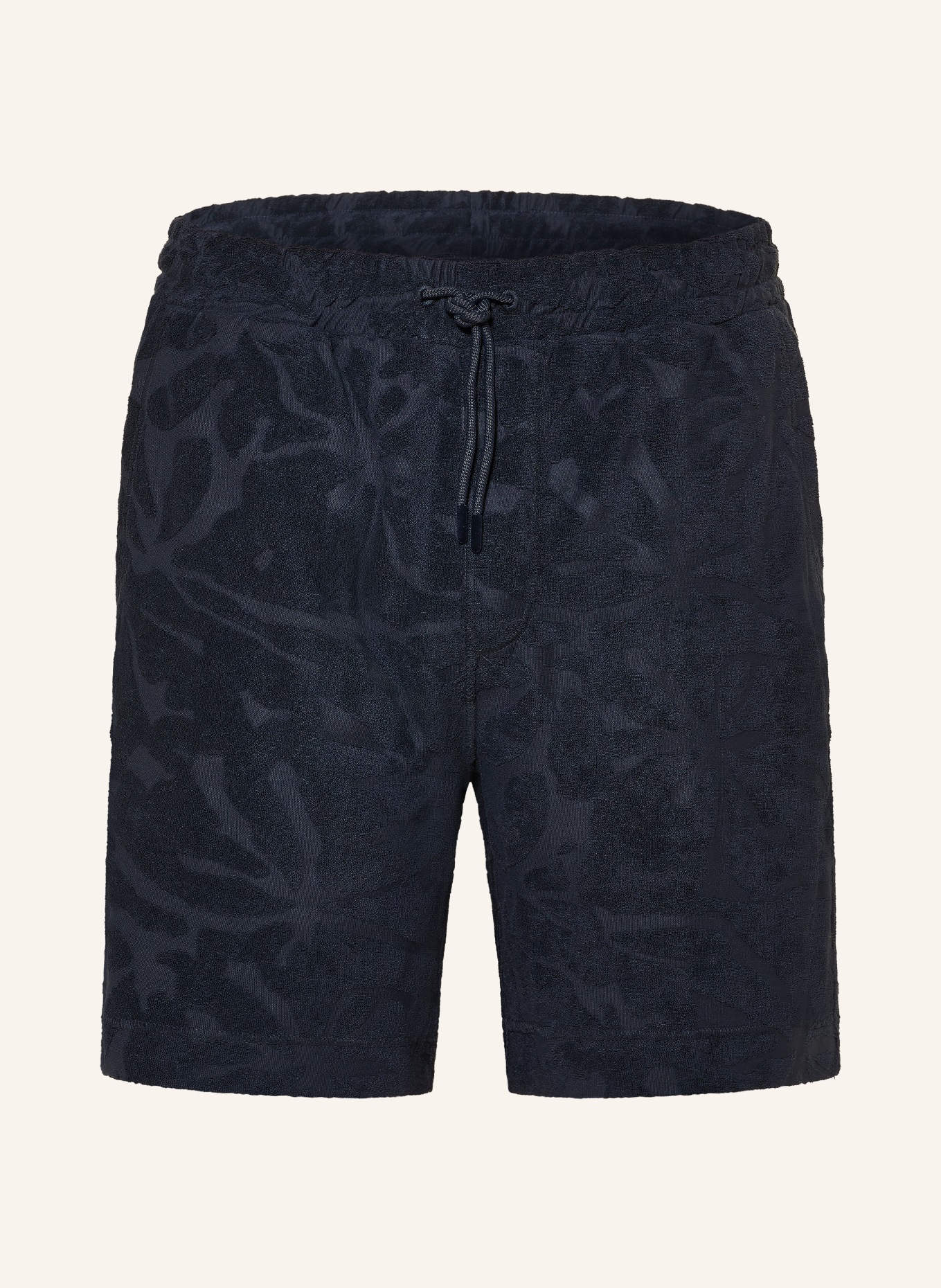 BOSS Badstofshorts: DONKERBLAUW