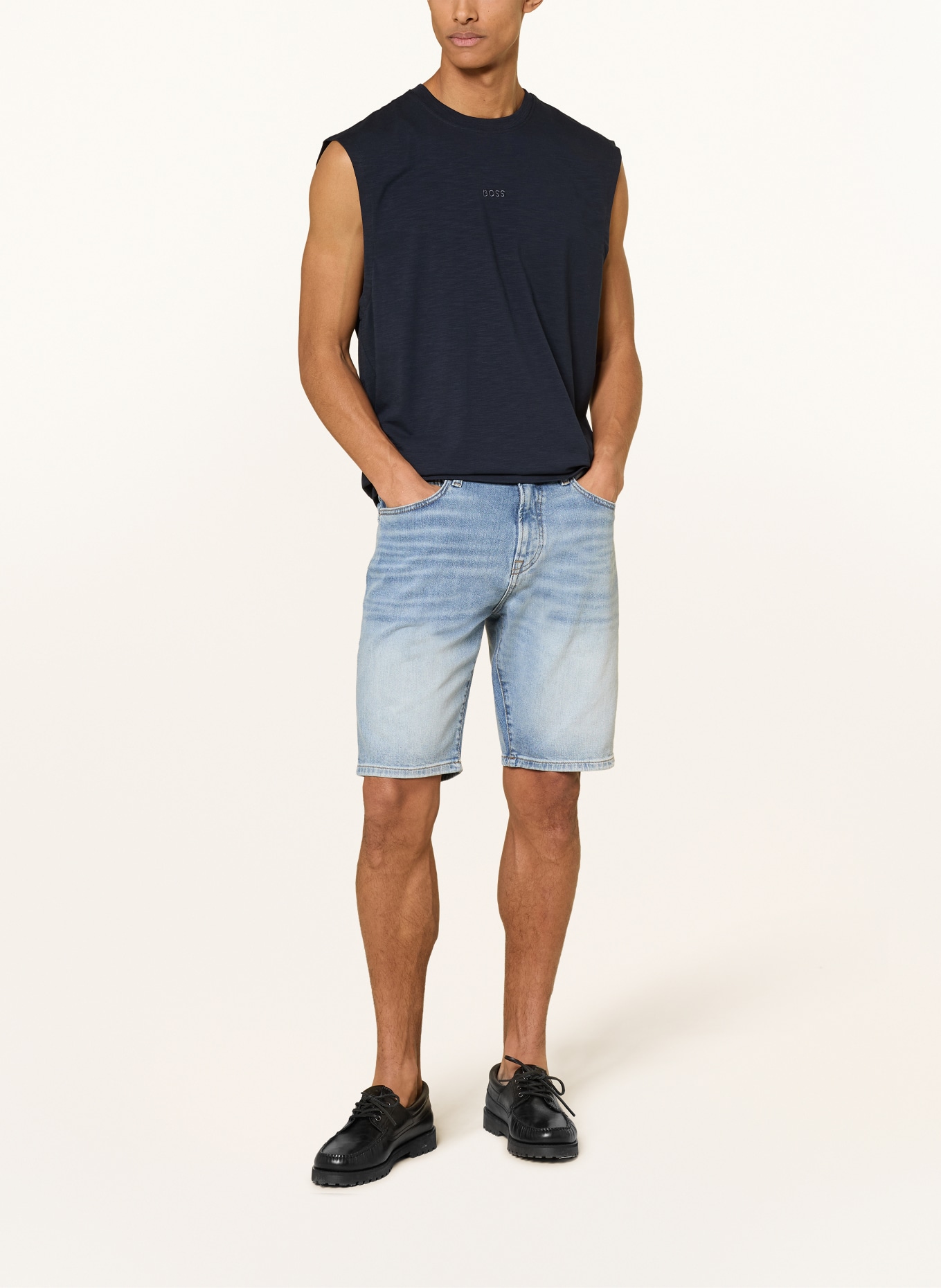 BOSS Tanktop SURF: DUNKELBLAU