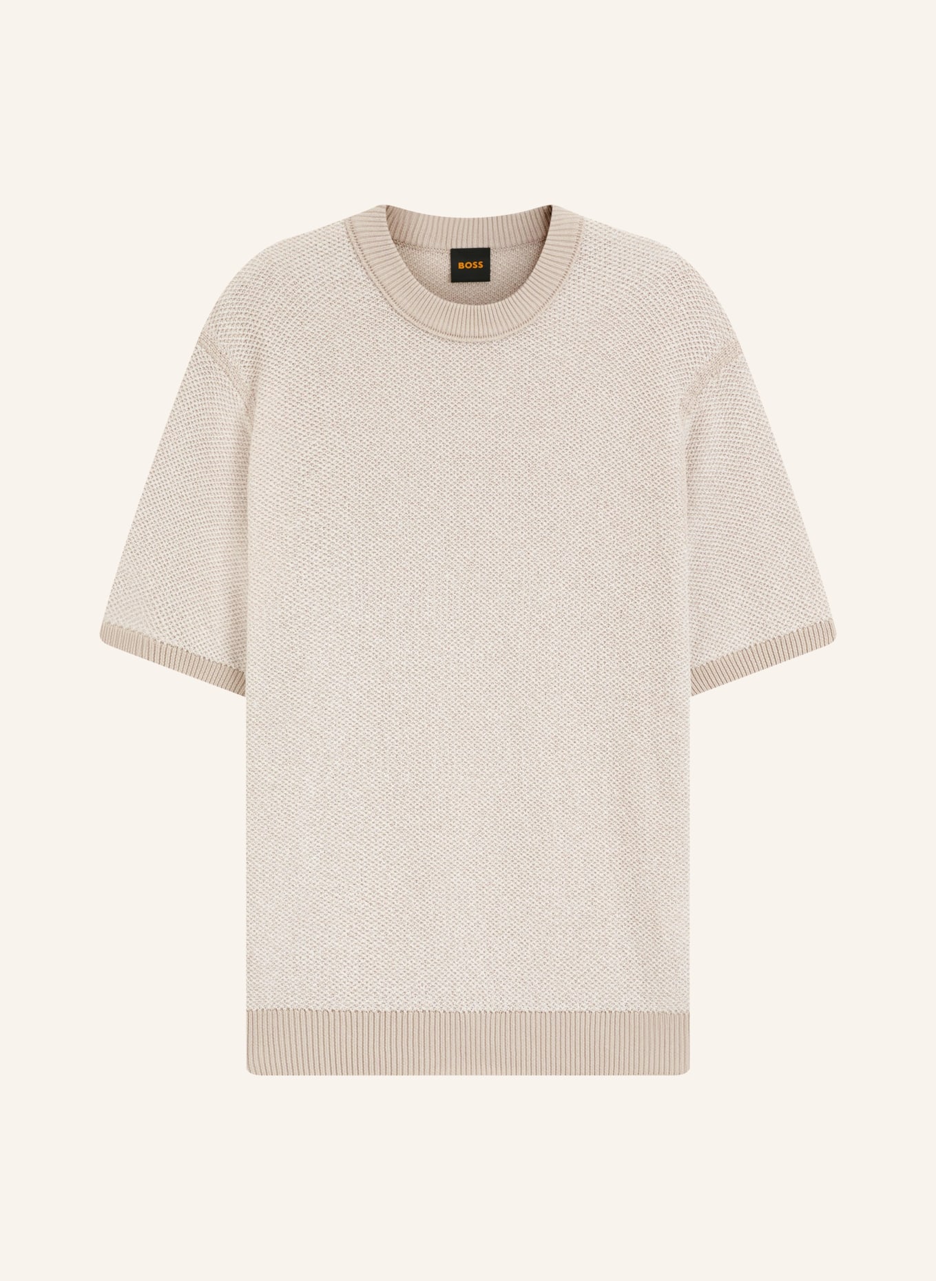 BOSS Gebreid shirt KANTONIO: GRIJS