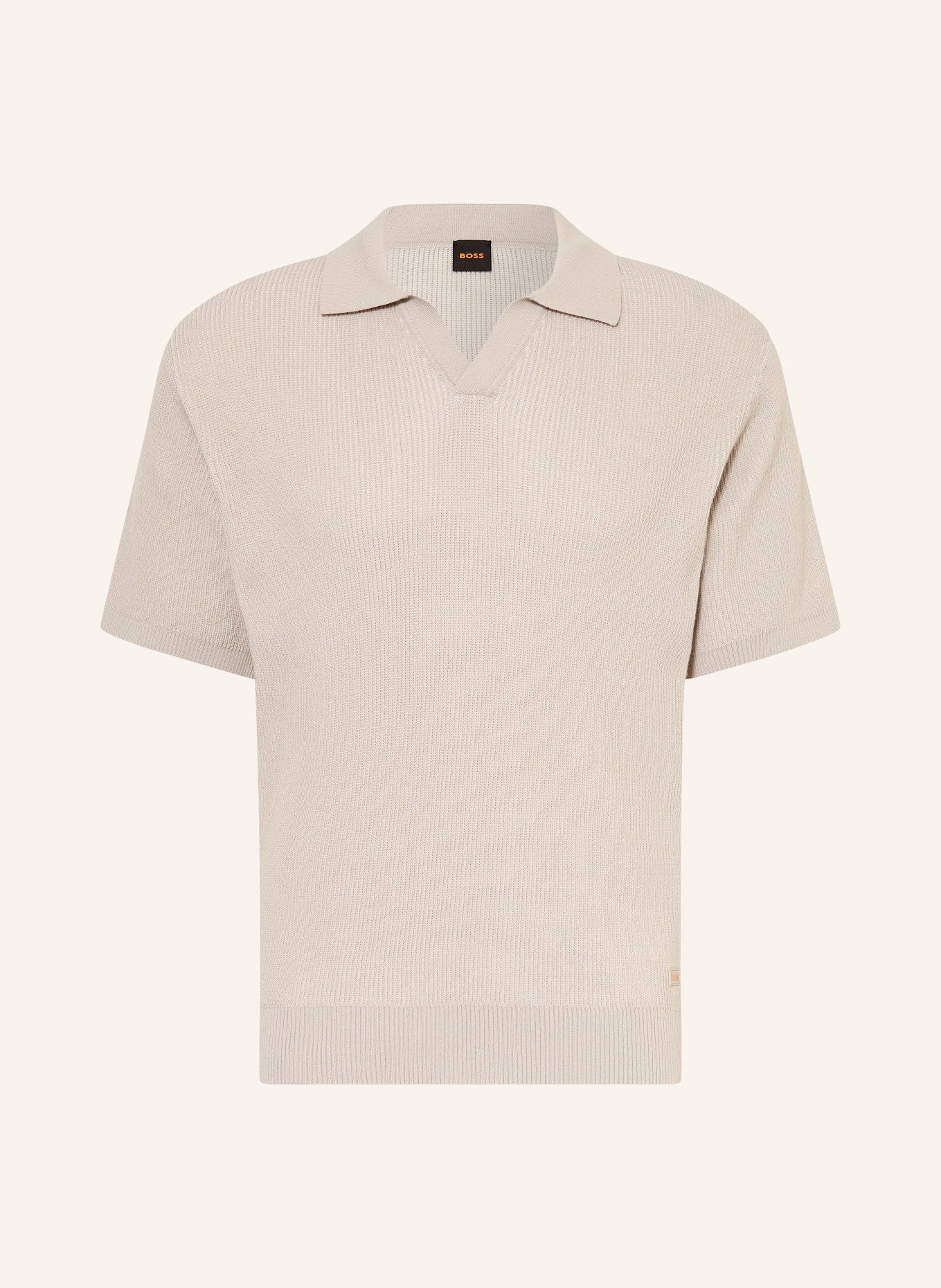 BOSS Strick-Poloshirt ARAVOLO: GRAU